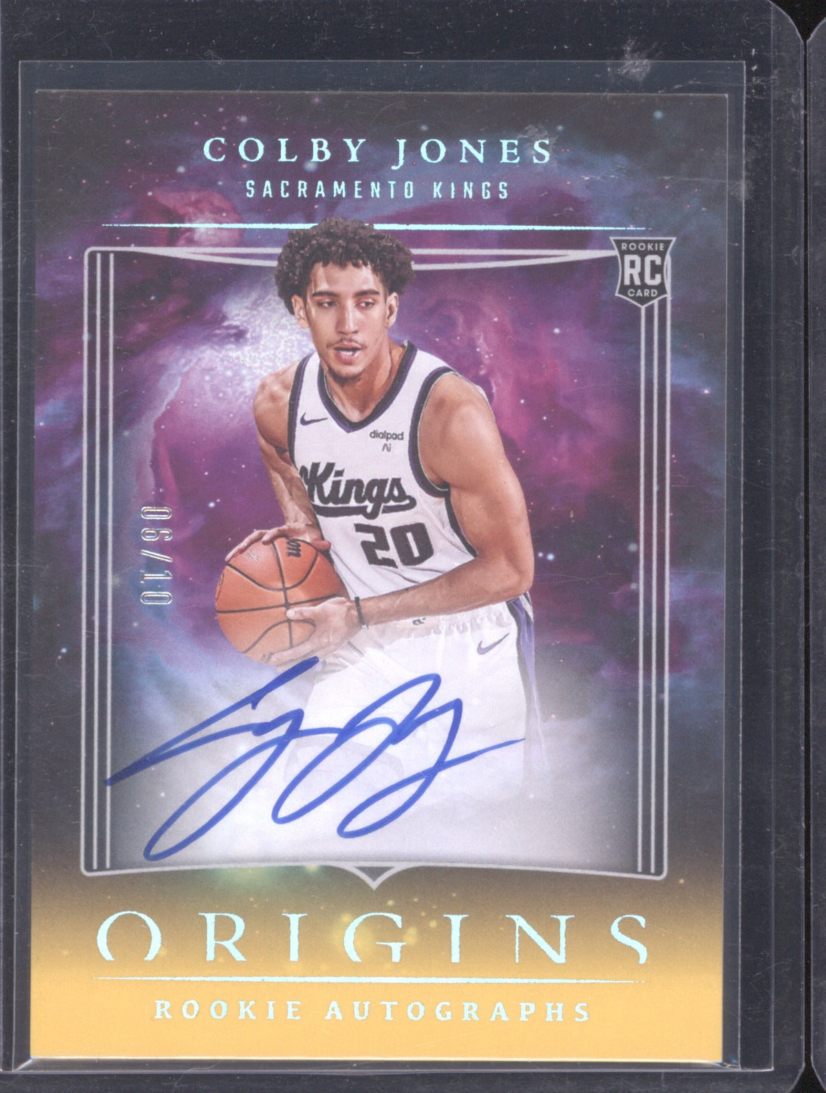 Colby Jones 2023 Panini Origins #RA-CJS Origins Rookie Autographs Gold /10