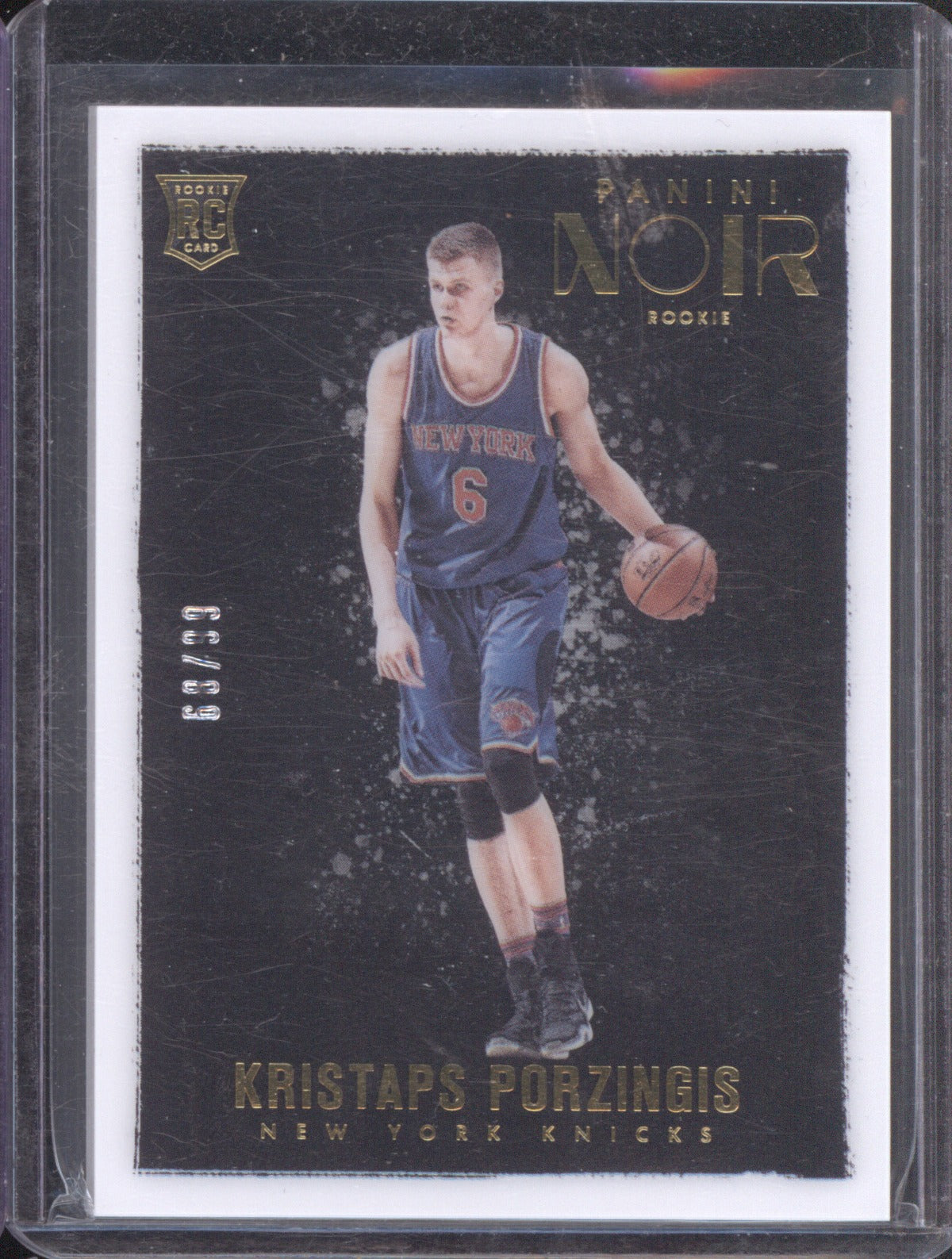 Kristaps Porzingis 2015 Panini Noir #175 RC /99