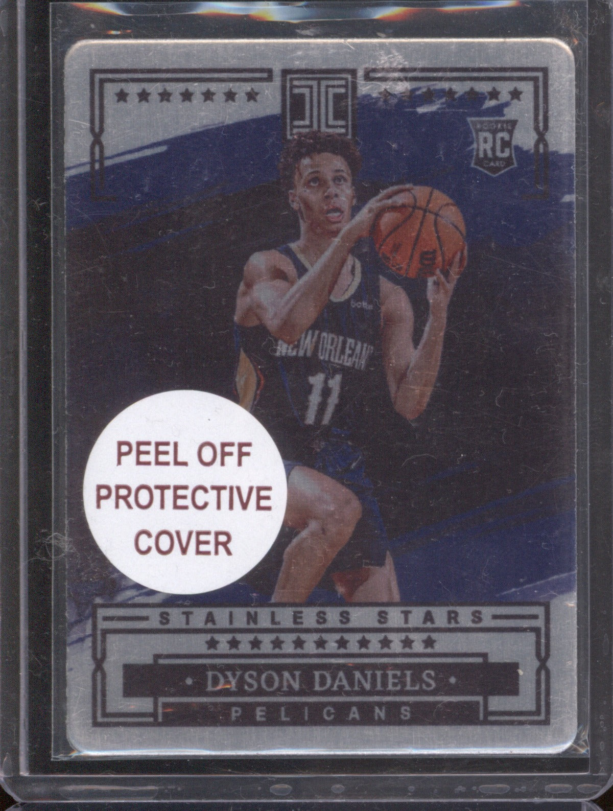 Dyson Daniels RC 2022 Panini Impeccable #17 Stainless Stars Blue /75 Pelicans