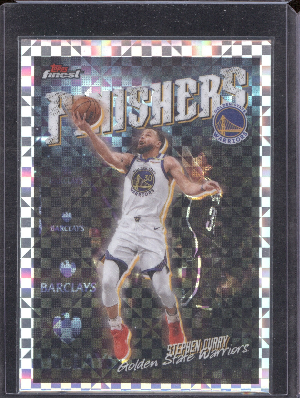 Stephen Curry 2025-26 Topps Finest #FI-4 Finishers Xfractor Checkerboard