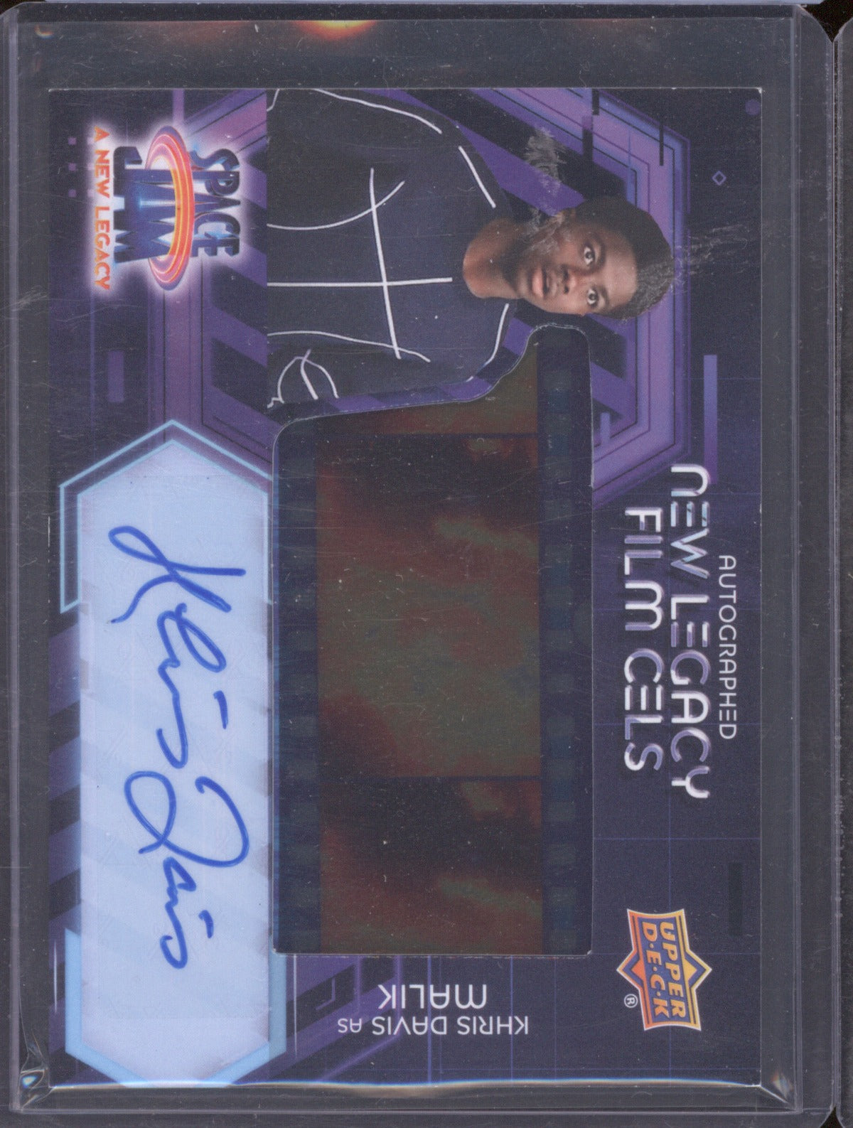 Khris Davis as Malik 2021 Upper Deck Space Jam: A New Legacy Film Cels Auto
