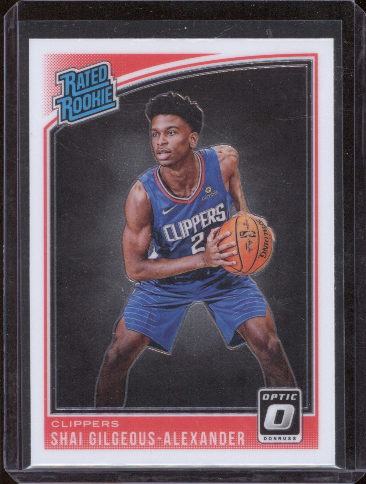 Shai Gilgeous-Alexander 2018 Donruss Optic #162 Rated Rookie Clippers