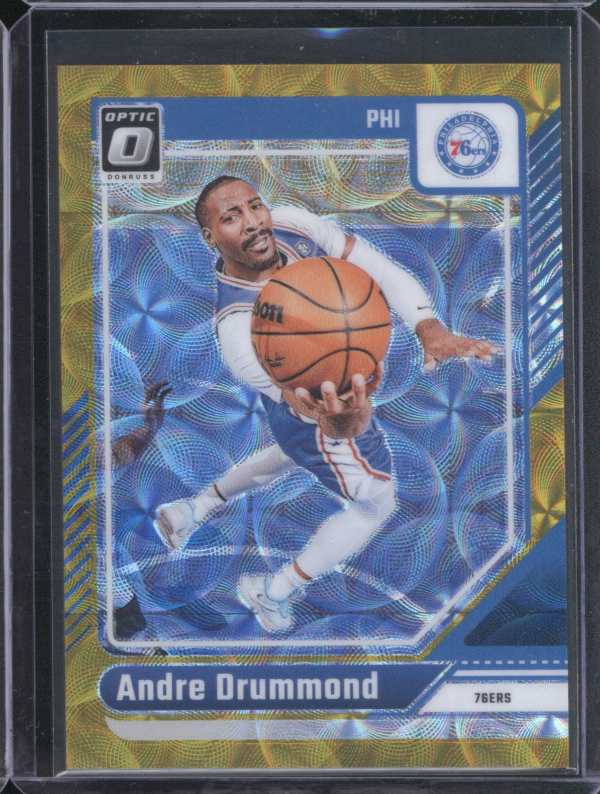 Andre Drummond 2024/25 Panini Donruss Optic 221 Gold International 8/10