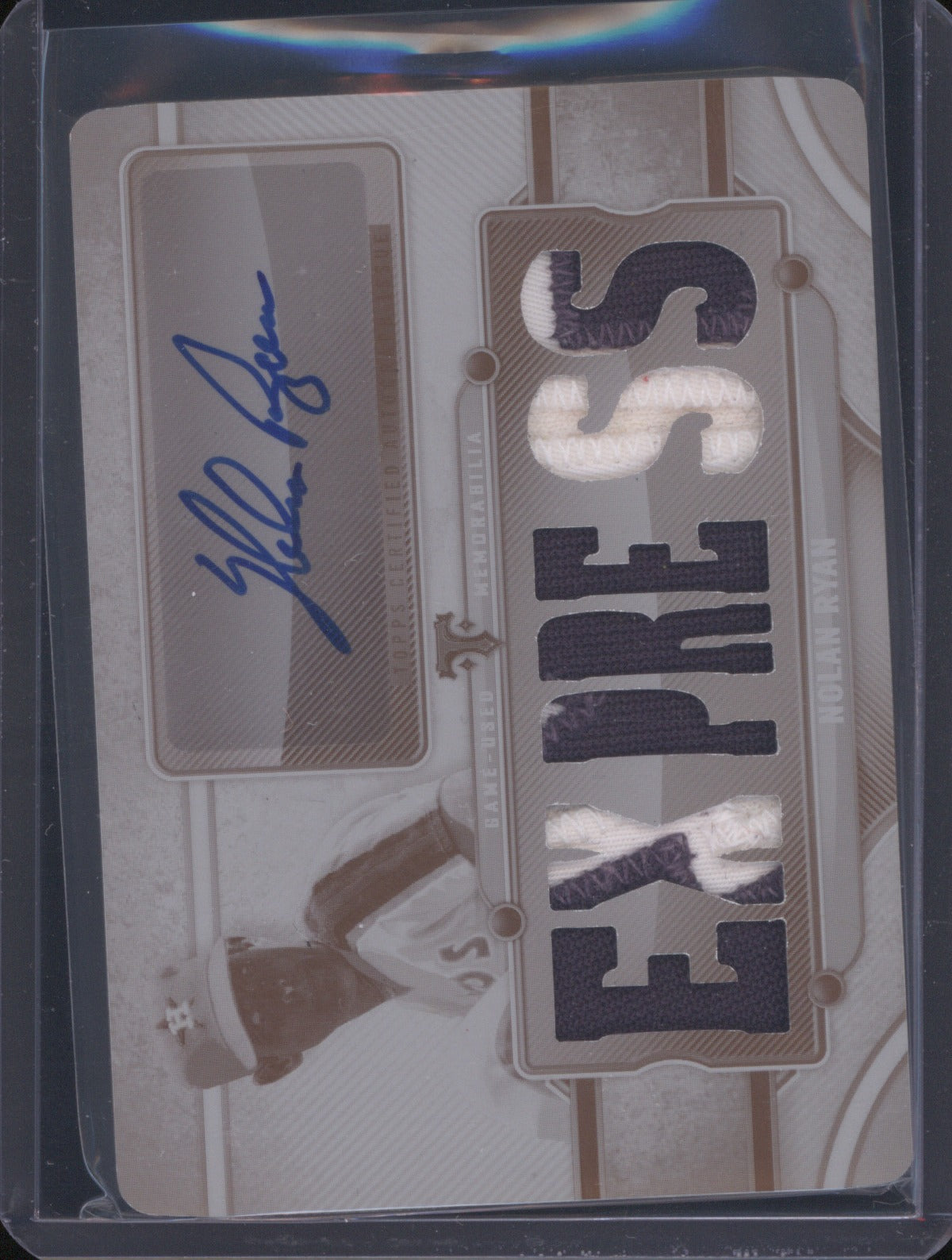 Nolan Ryan 2024 Topps Triple Threads Triple Relic Auto Patch Printing Plate 1/1