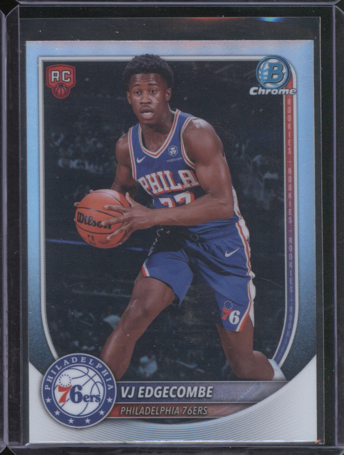 VJ Edgecome 2025/26 Bowman Basketball BRR-3 Refractor RC Red Rookie Logo SSP
