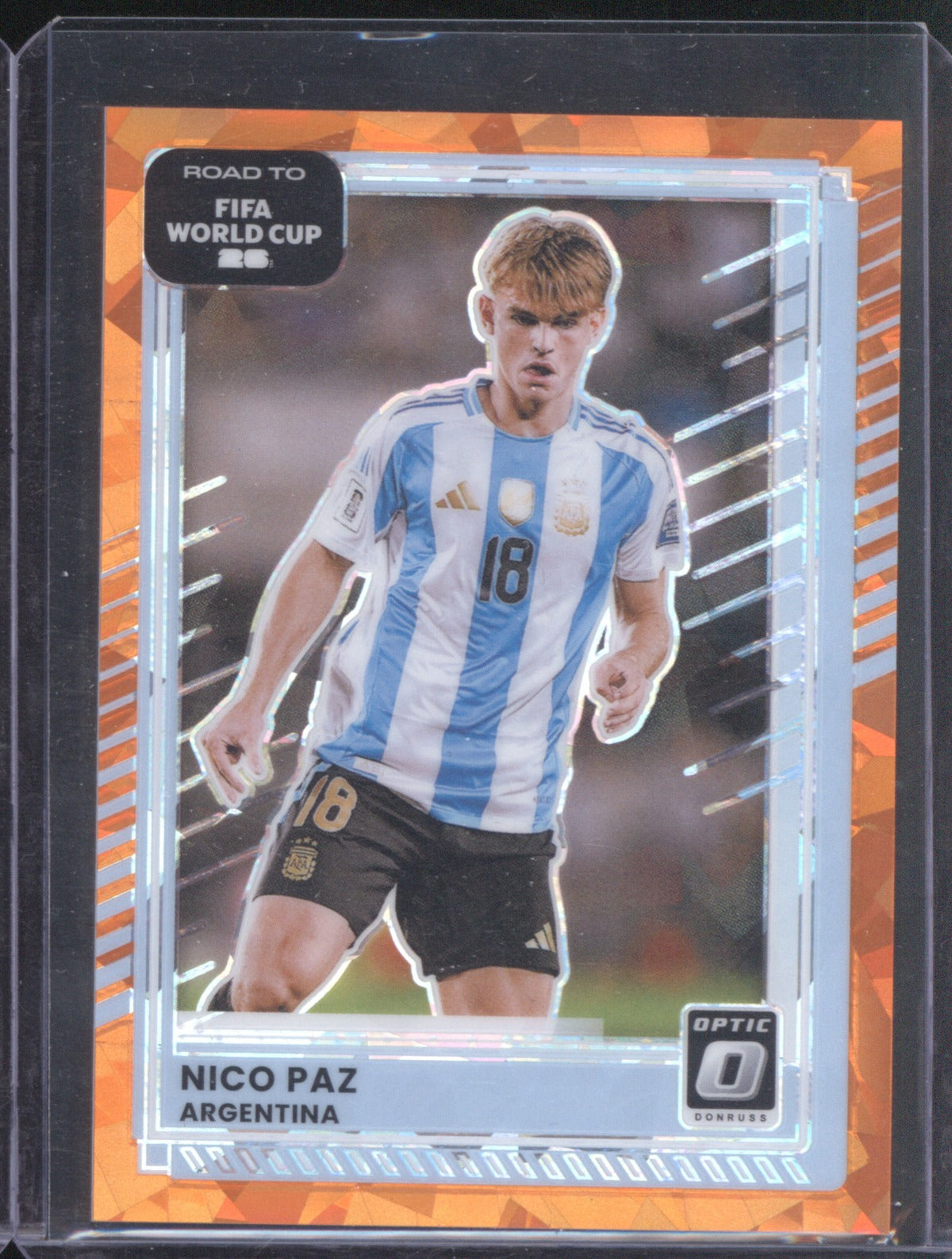 Nico Paz 2025-26 Donruss Road to FIFA World Cup Argentina #164 Orange Ice /99