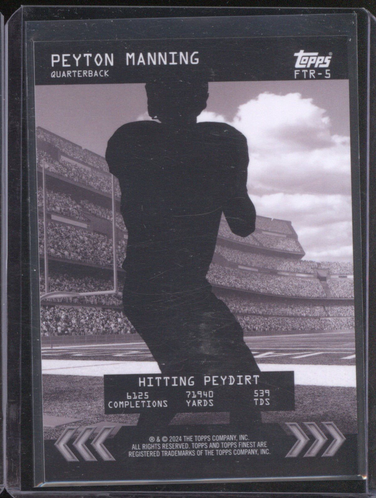 2024 Topps Finest Peyton Manning #FTR-5 For The Record