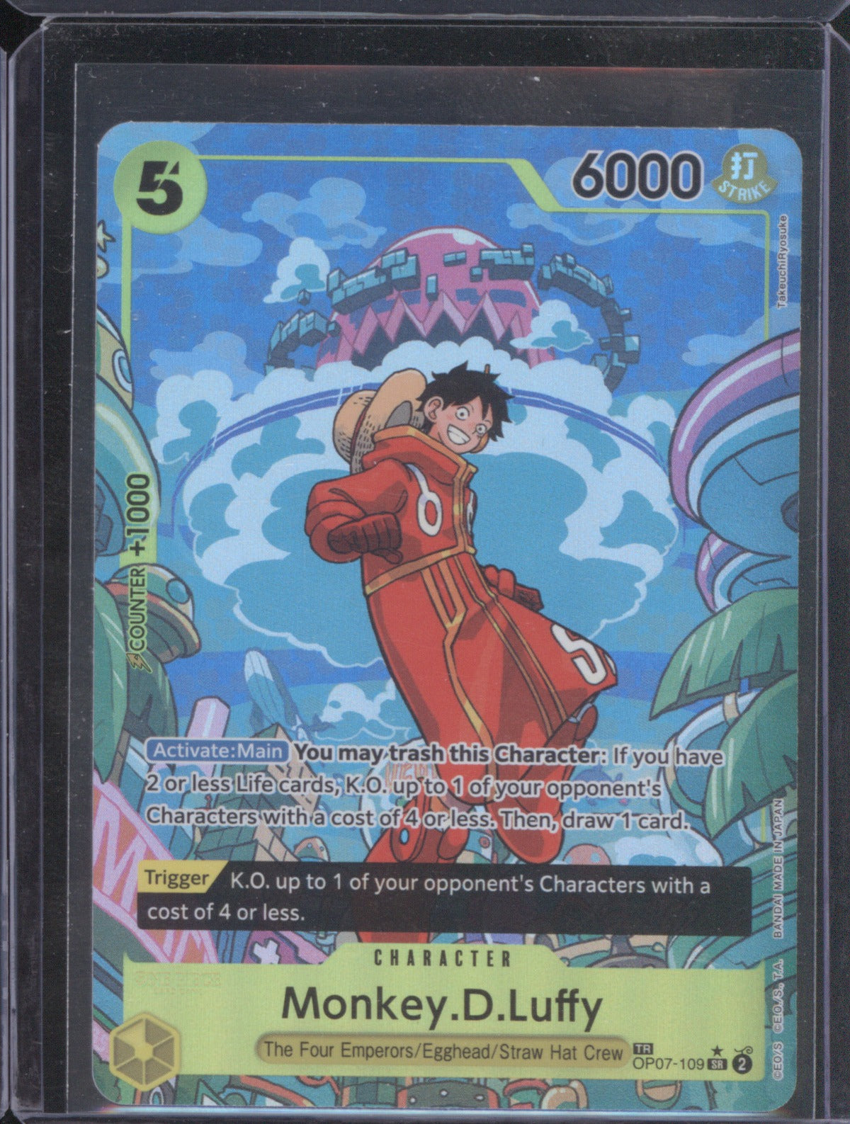 Monkey.D.Luffy 2024 Two Legends #OP07-109 Treasure Rare Alt Art