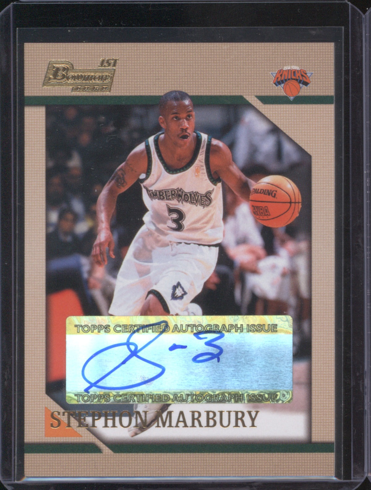 Stephon Marbury 2004 Topps 1st Bowman Auto