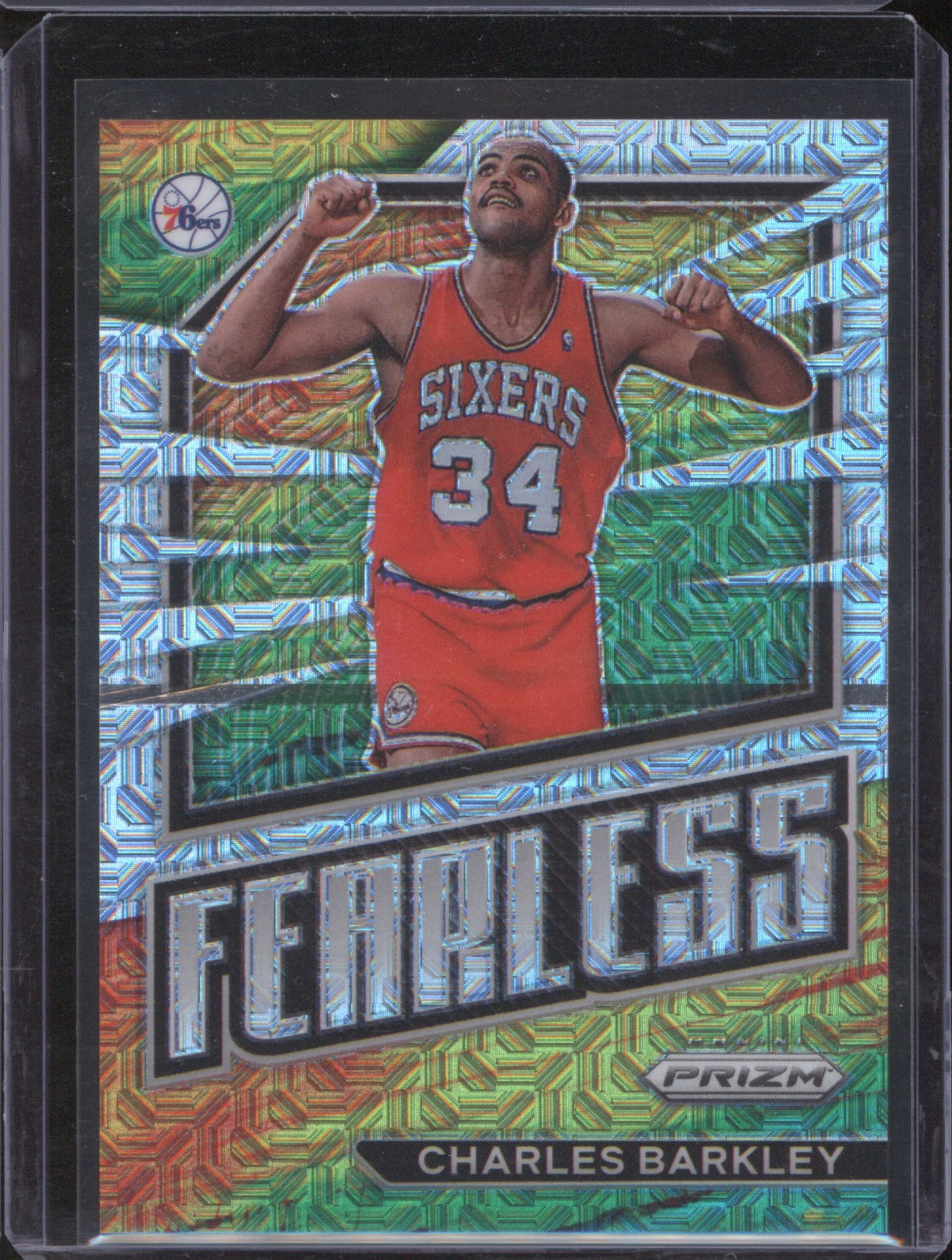 Charles Barkley 2022-23 Panini Prizm #2 Fearless Mojo /25