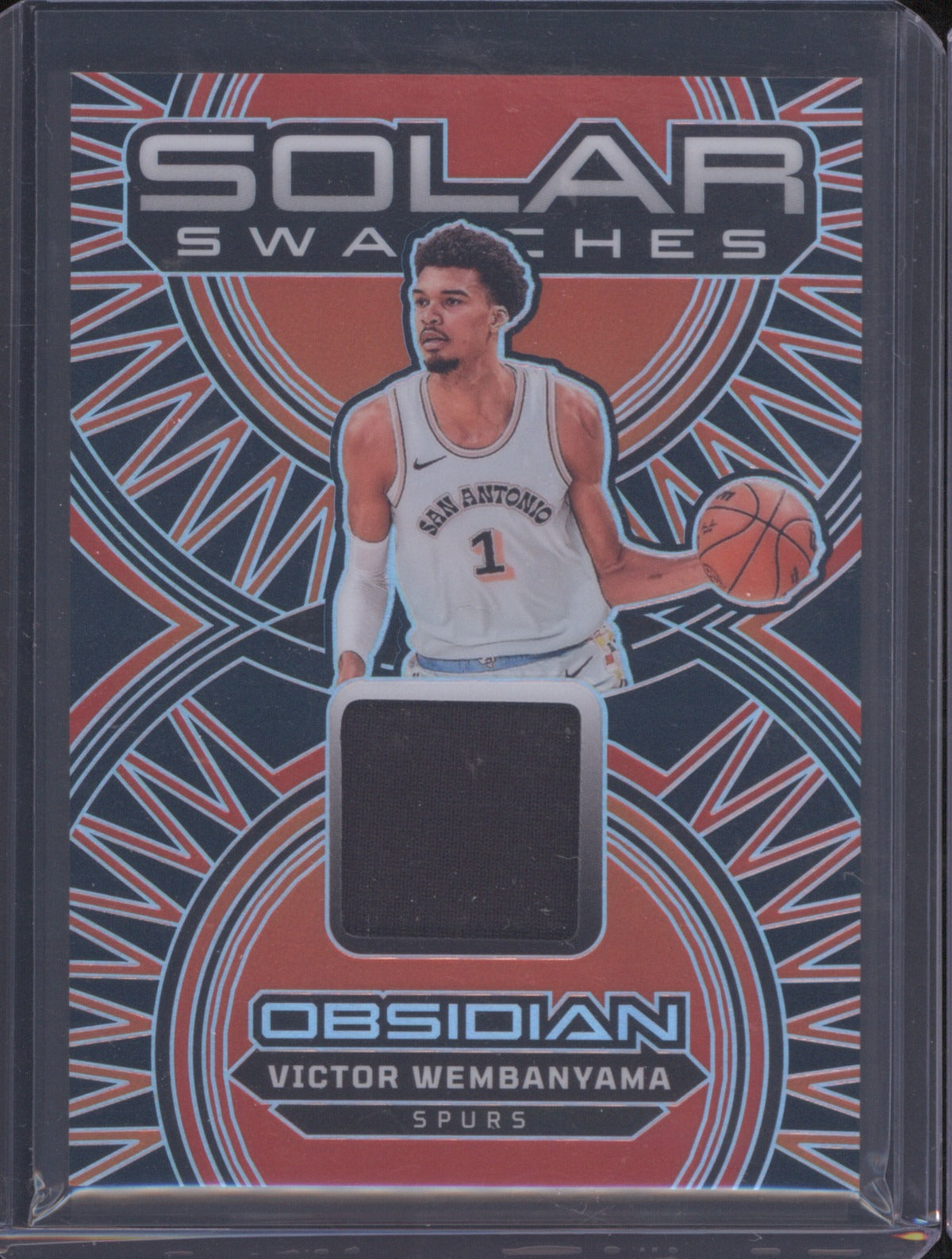 Victor Wembanyama 2024-25 Panini Obsidian Solar Swatches