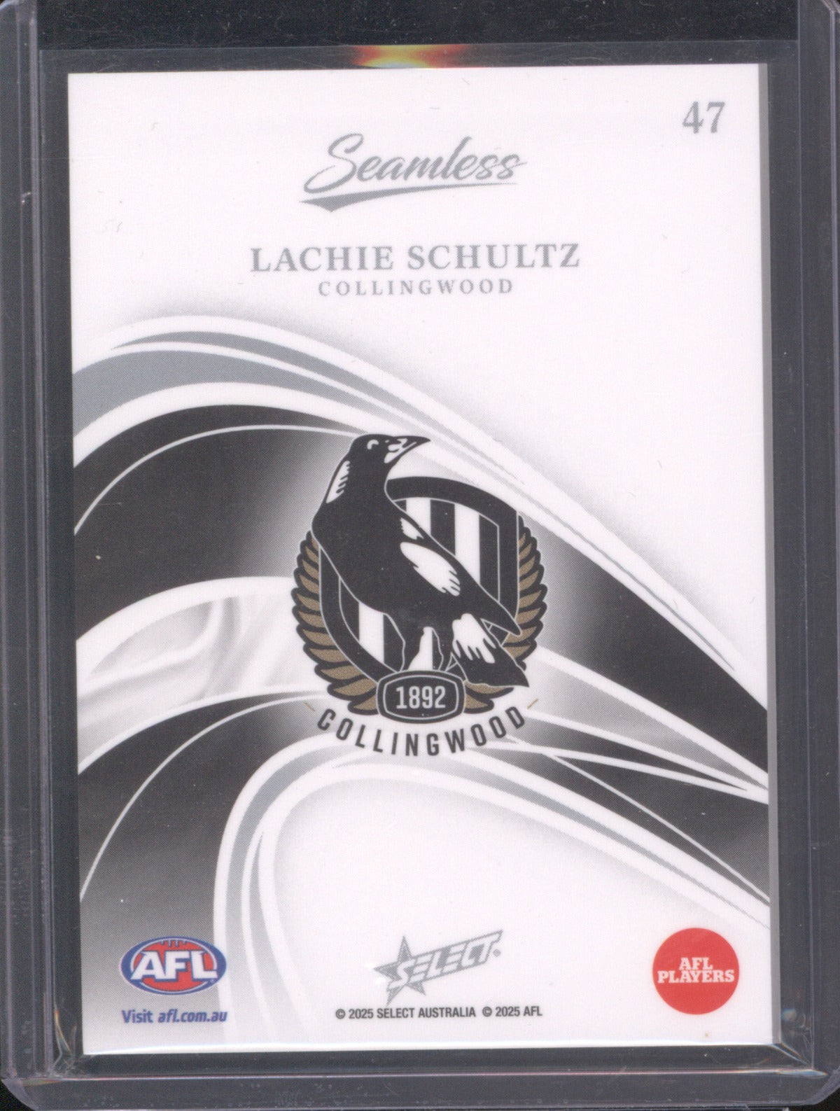 Lachie Schultz 2025 AFL Select Seamless #47 /95