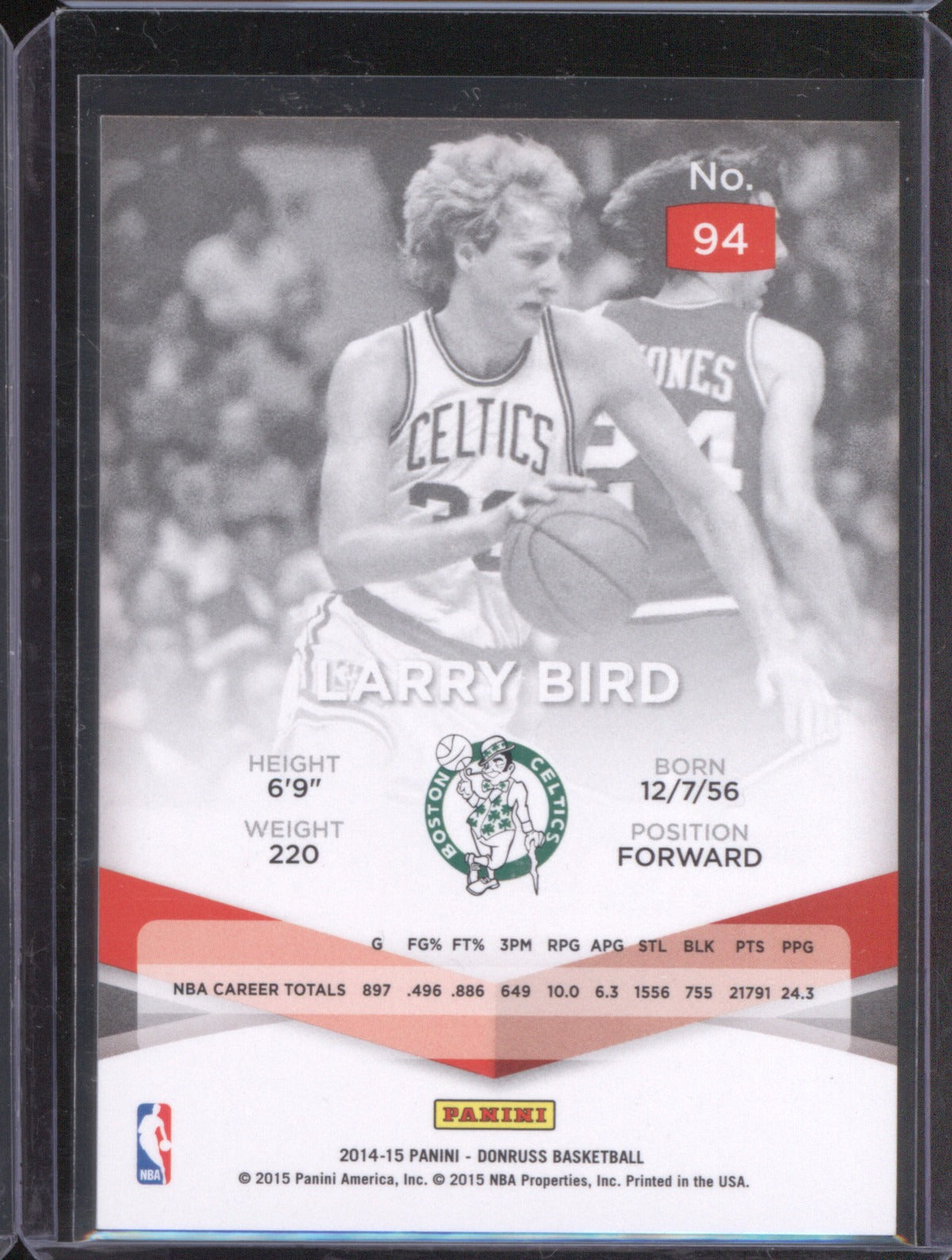 Larry Bird 2014-15 Donruss Elite #94 Gold /10
