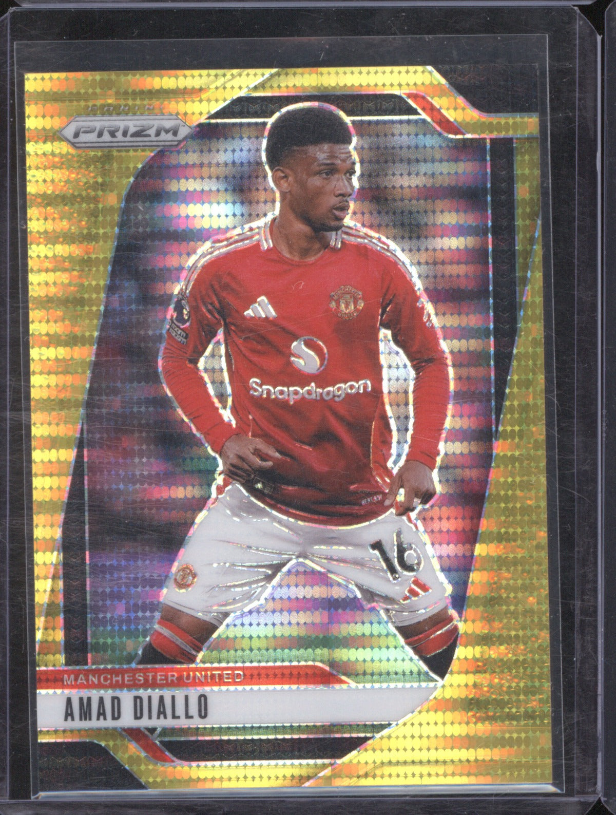 Amad Diallo 2024 Panini Premier League 130 Gold Pulsar 7/10