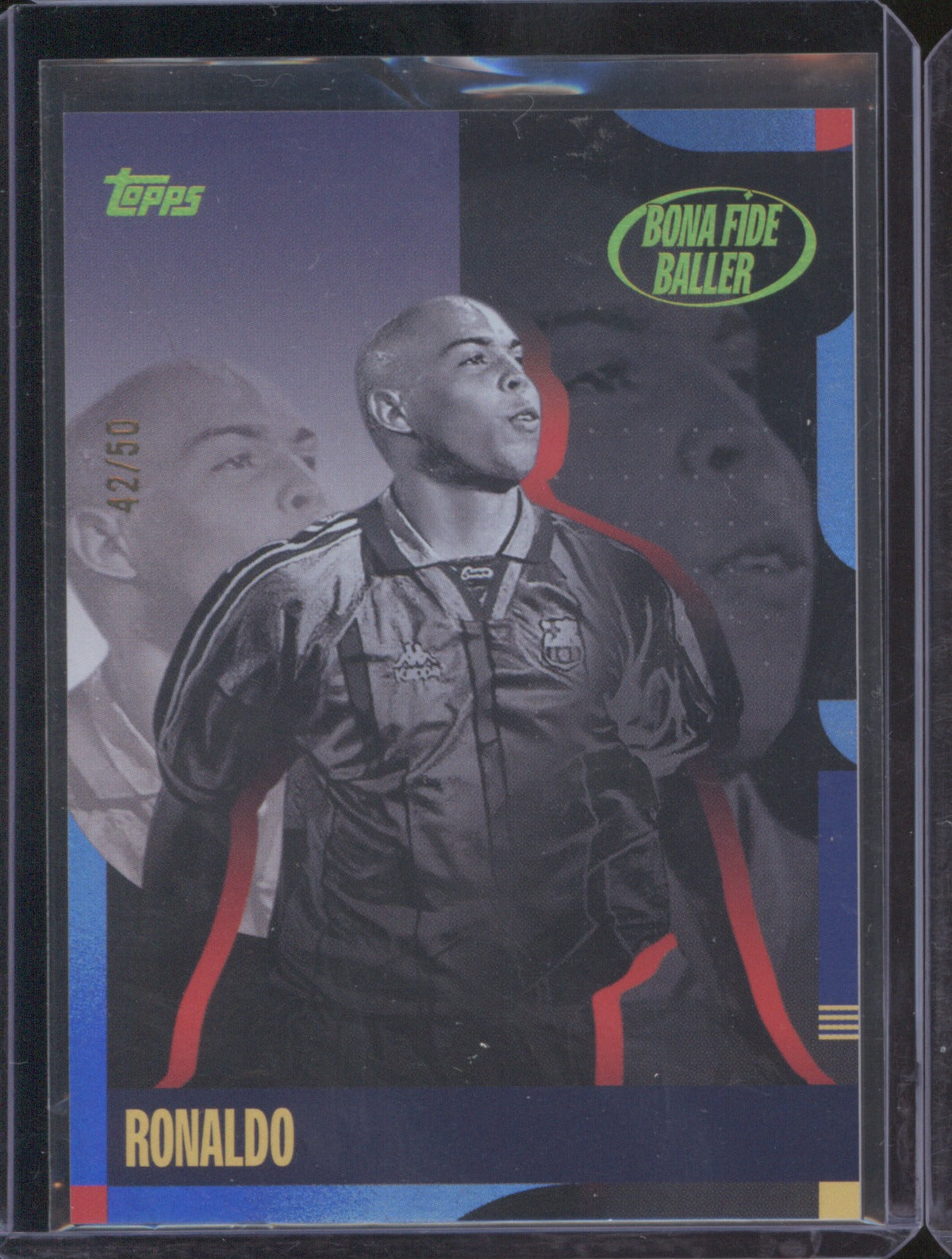 2024 Topps Barcelona Team Set Ronaldo Bona Fide Baller Gold 42/50