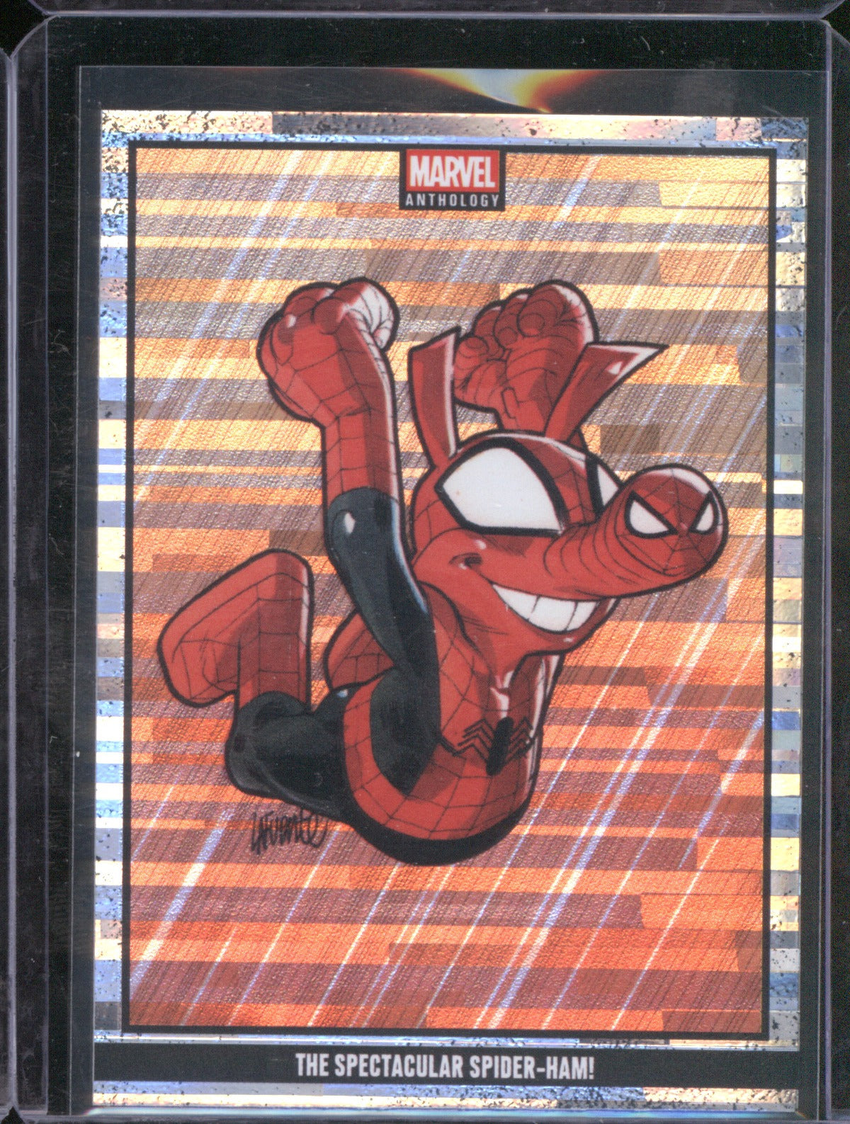 2025 Panini Marvel Anthology Spider-Ham 26 Marble Holo /50