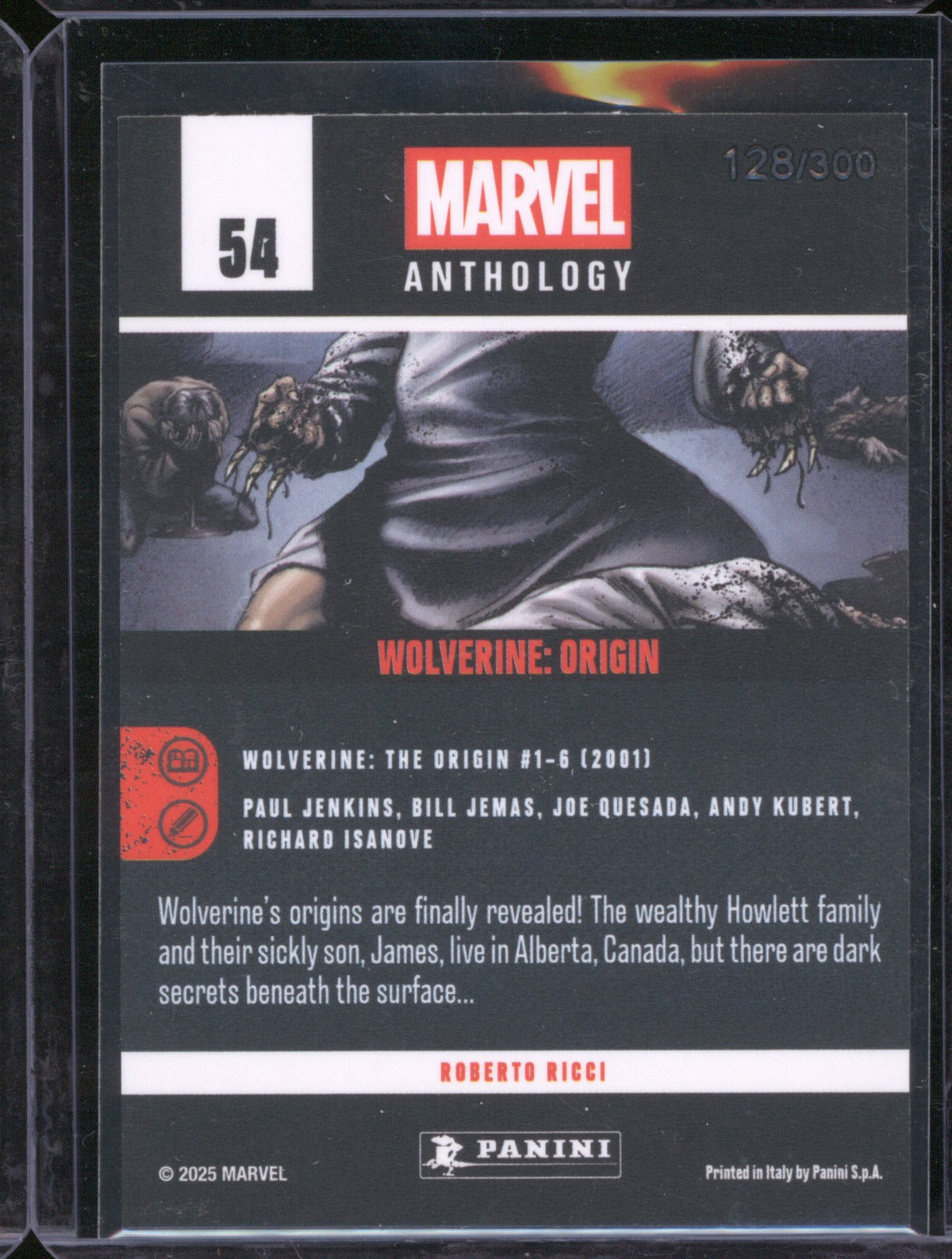 Wolverine: Origin 2025 Panini Marvel Anthology 54 Holo /300