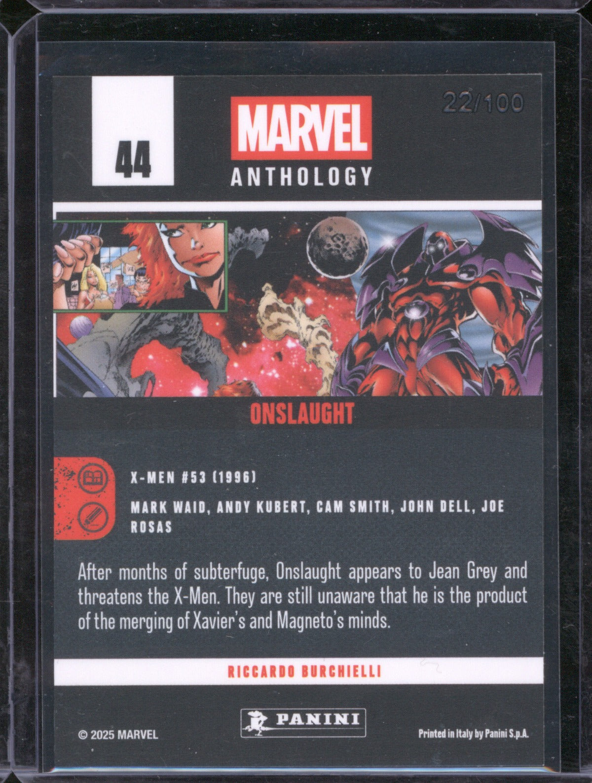 2025 Panini Marvel Anthology Onslaught 44 Holo /100