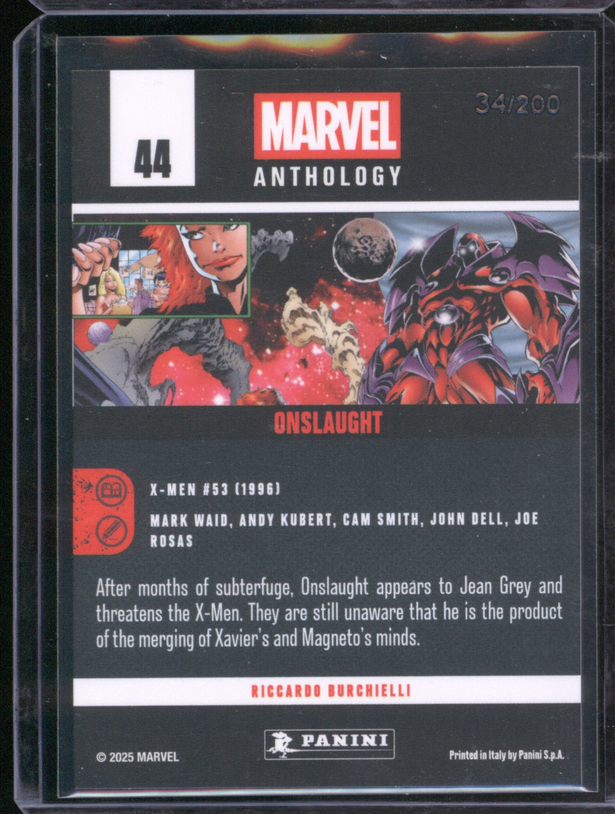 Onslaught 2025 Panini Marvel Anthology 44 Holo /200