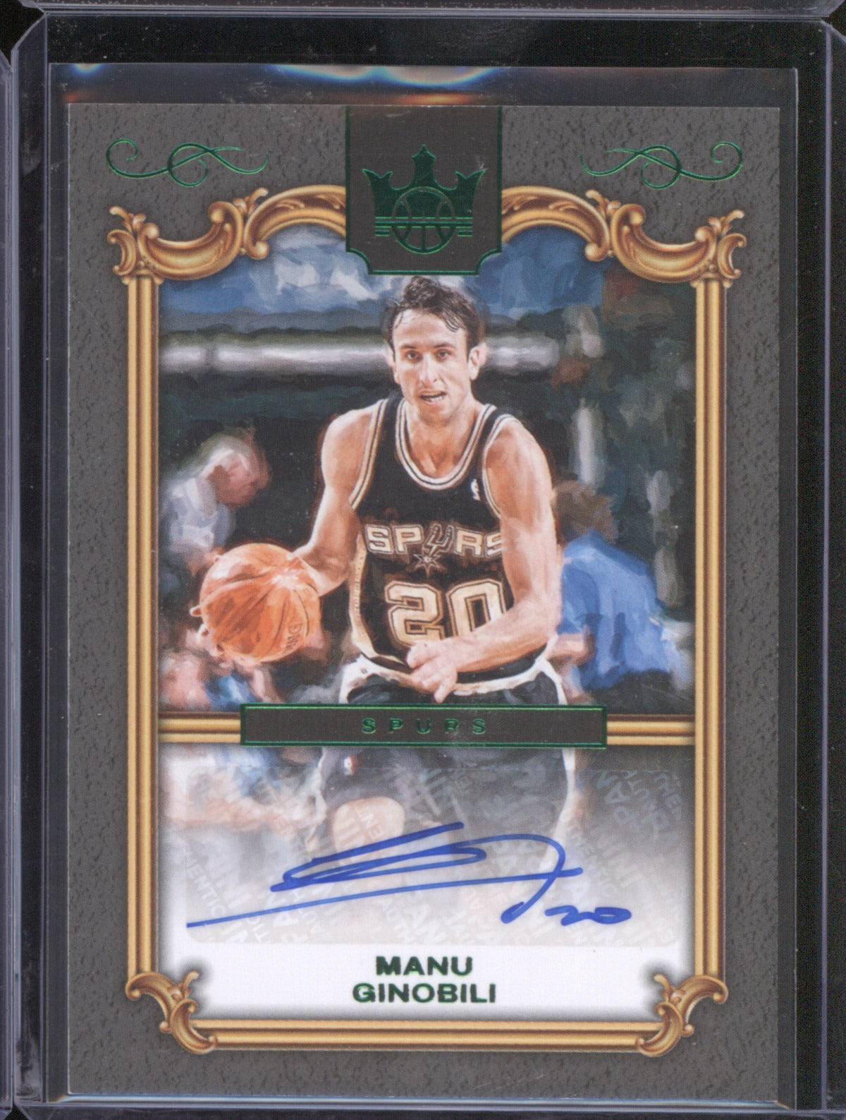 2024-25 Panini Court Kings LP-GIN Manu Ginobili Legacy Portrait Auto Jade