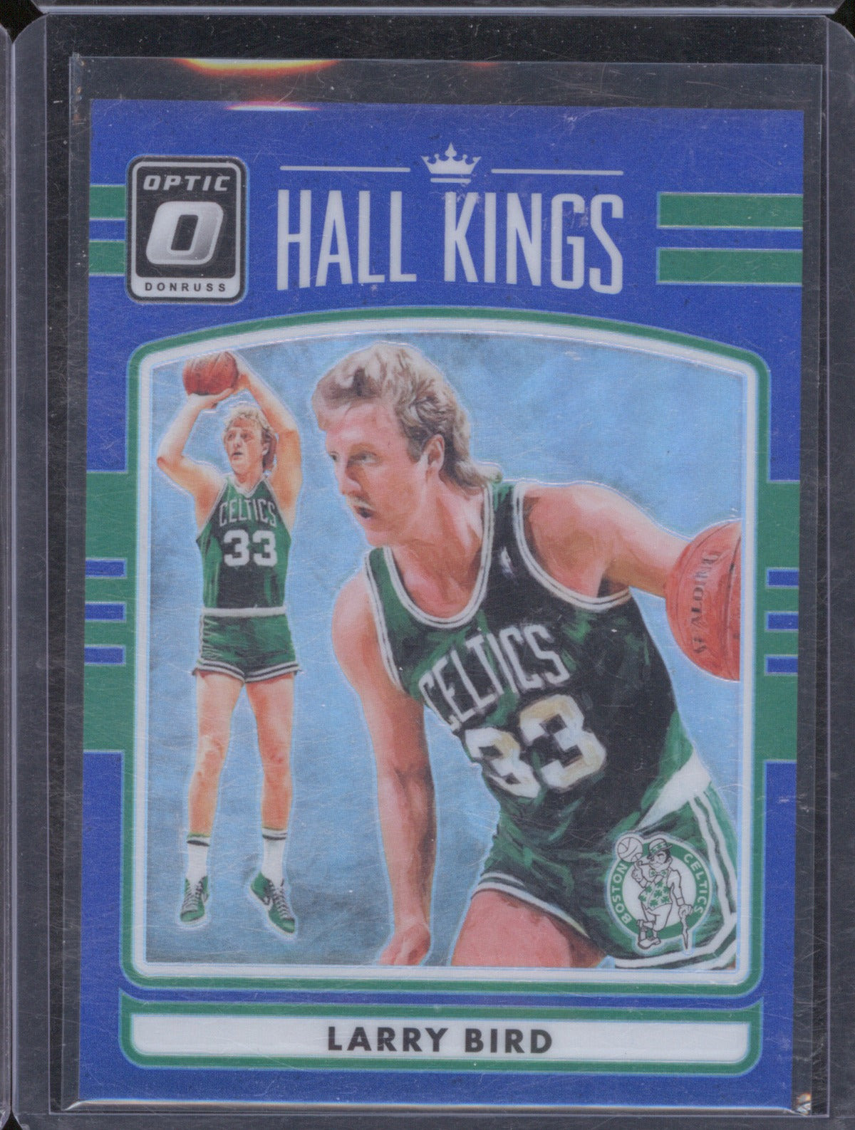 2016-17 Panini Donruss Optic 30 Larry Bird Hall Kings Blue /49