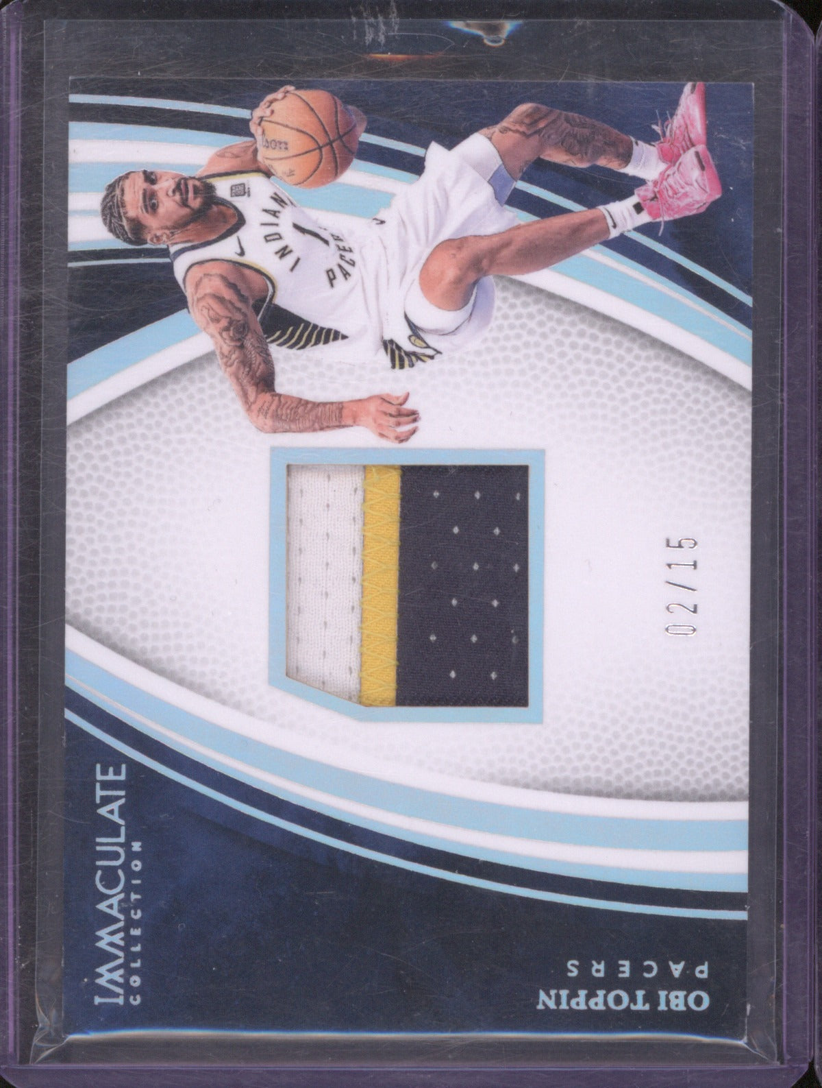 2024-25 Panini Immaculate IVM-OBI Obi Toppin Veteran Memorabilia International