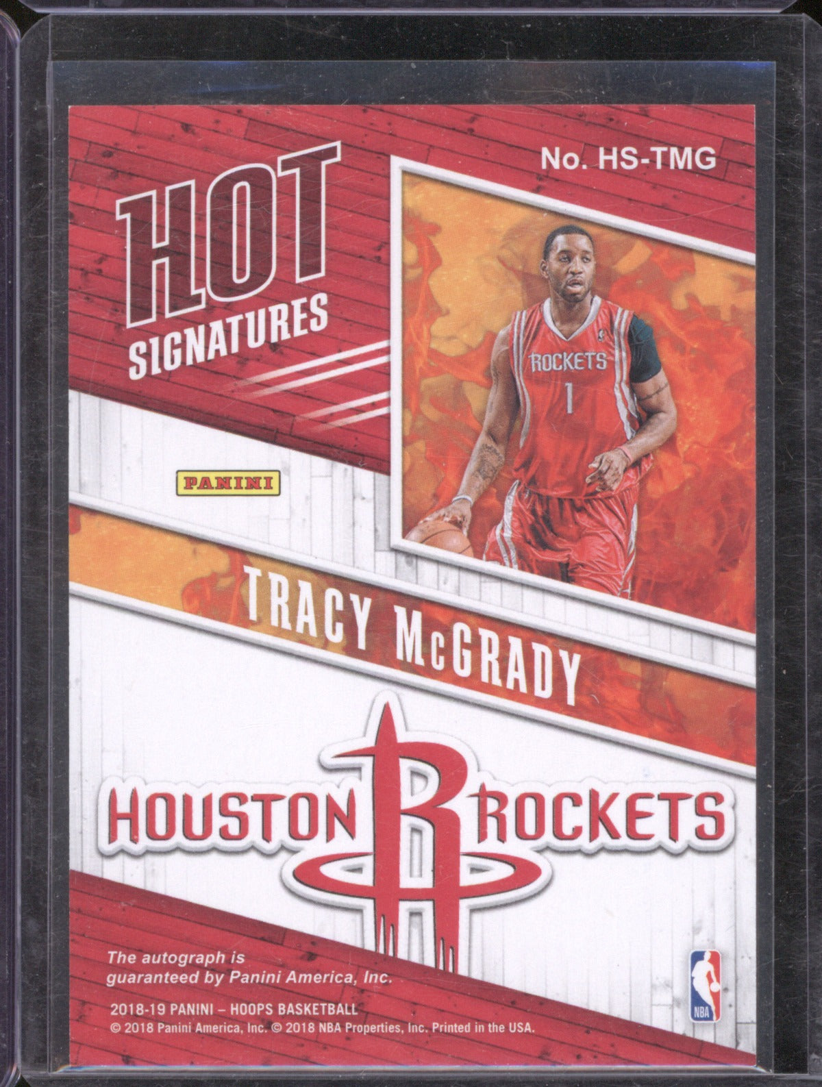 2018-19 Panini NBA Hoops HS-TMG Tracy McGrady Hot Signatures
