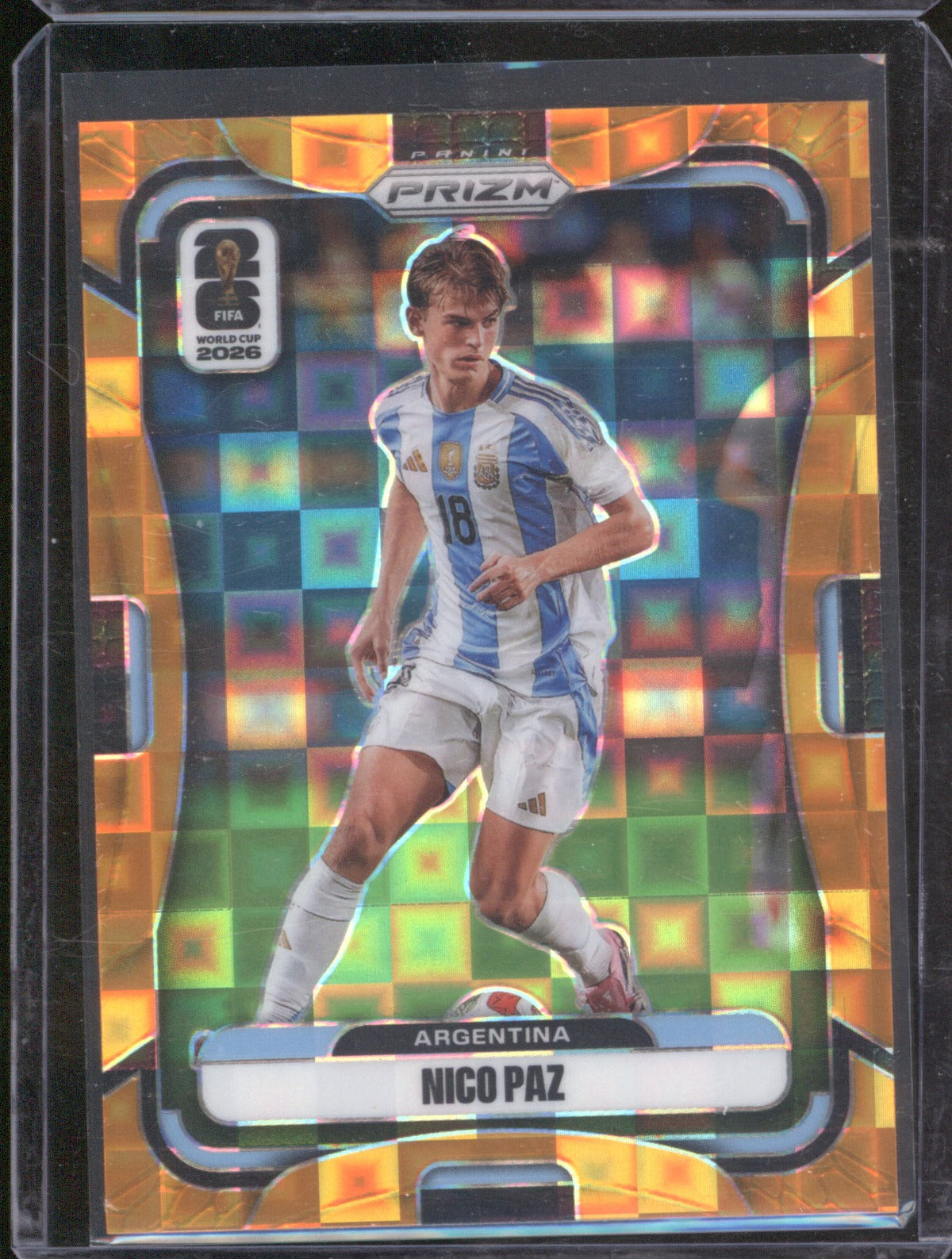 2026 Panini Prizm FIFA World Cup Nico Paz #4 Orange Pandora Prizm