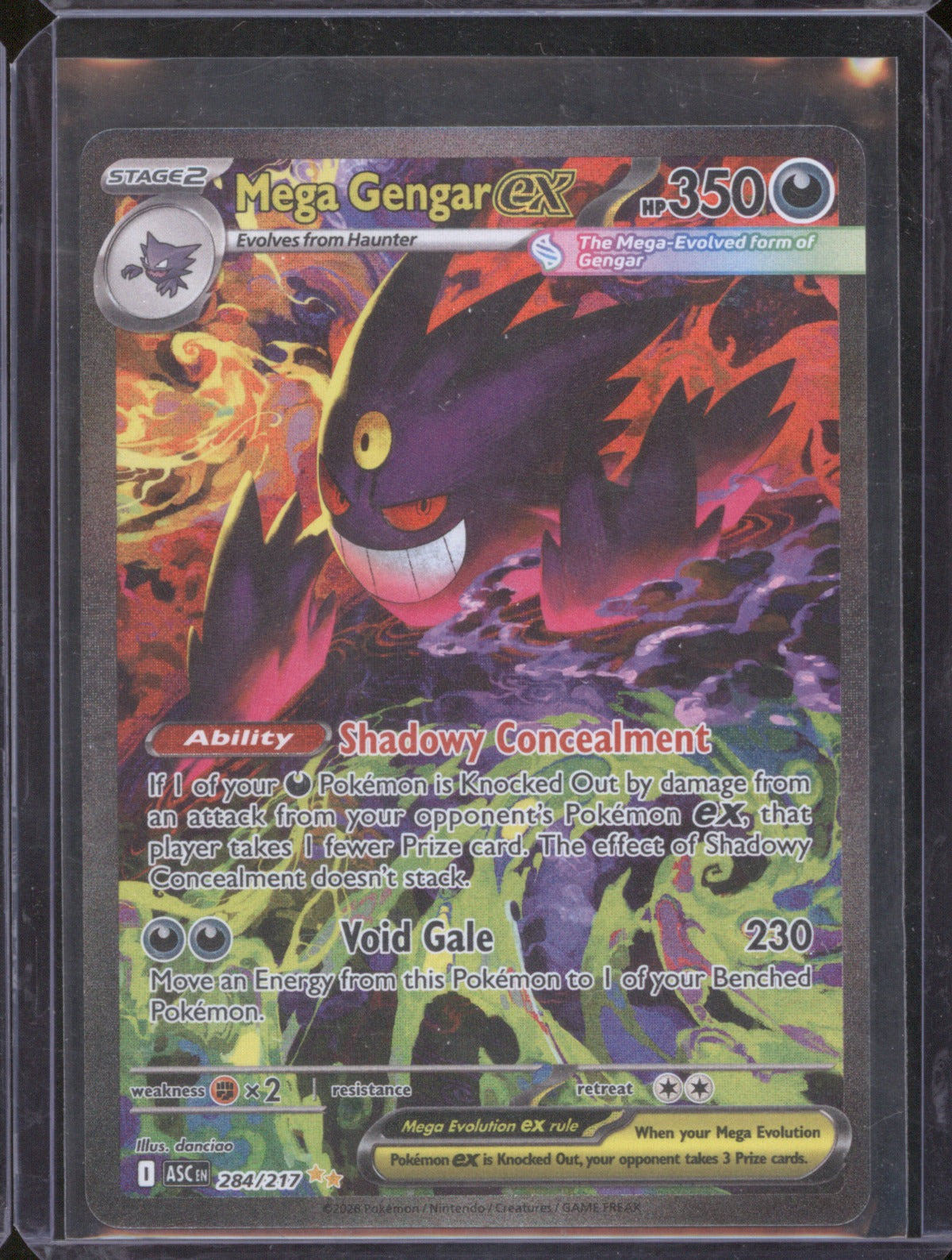 Mega Gengar ex 2026 Pokemon Ascended Heroes 284/217 Special Illustration Rare