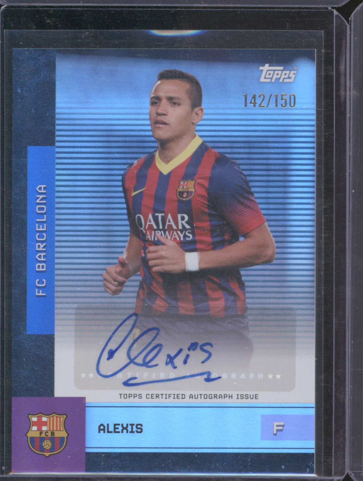 Alexis 2025 Topps Barcelona Auto #BA-AS /150