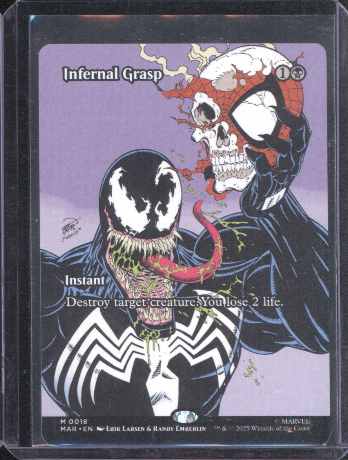 Infernal Grasp 2025 MTG Spider-Man Wizards of the Coast 0018 Borderless