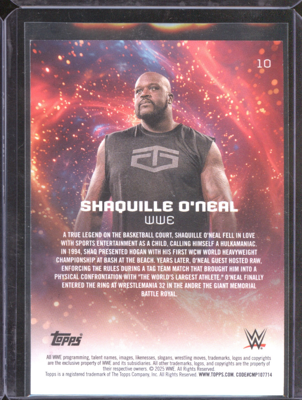 Shaquille O'Neal 2025 Topps Universe #10 Legendary Blast /50