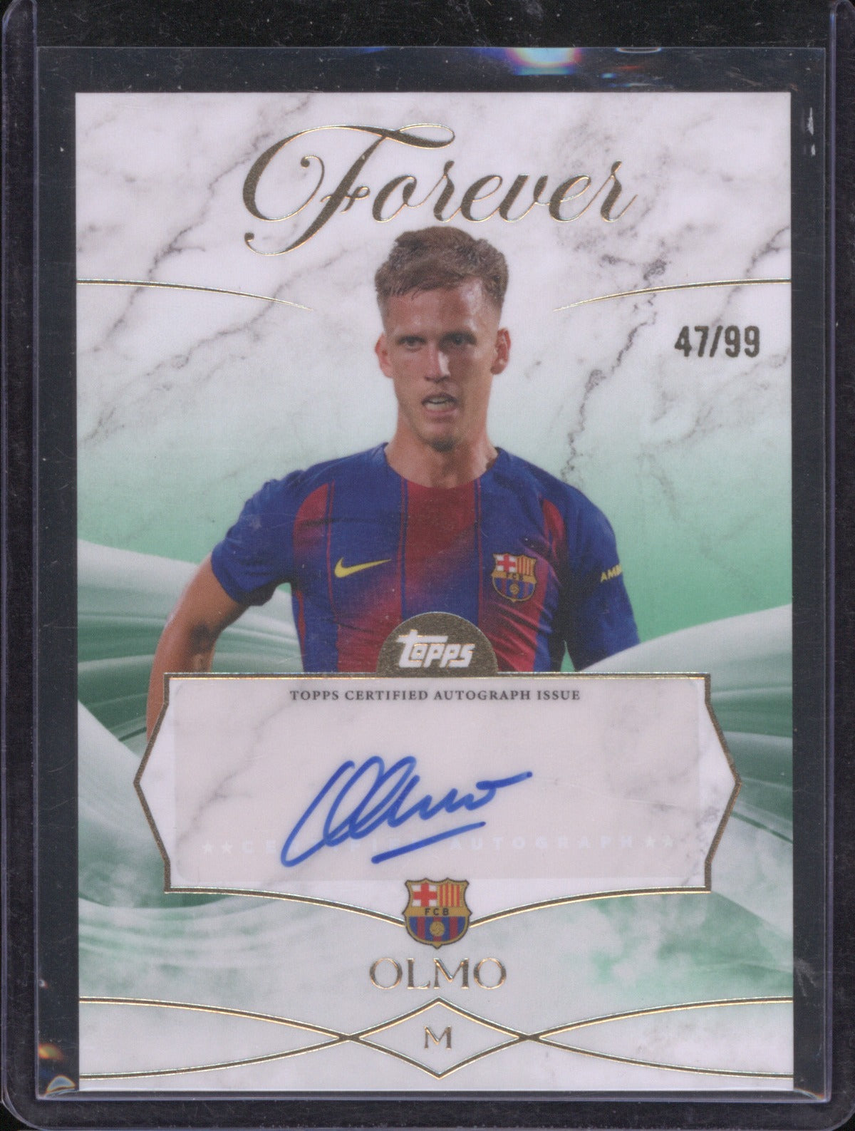 Dani Olmo 2025 Topps Forever Auto M /99
