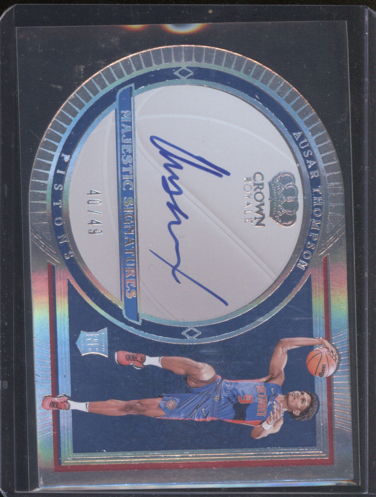 Ausar Thompson 2023-24 Crown Royale Majestic Signatures /49 Auto