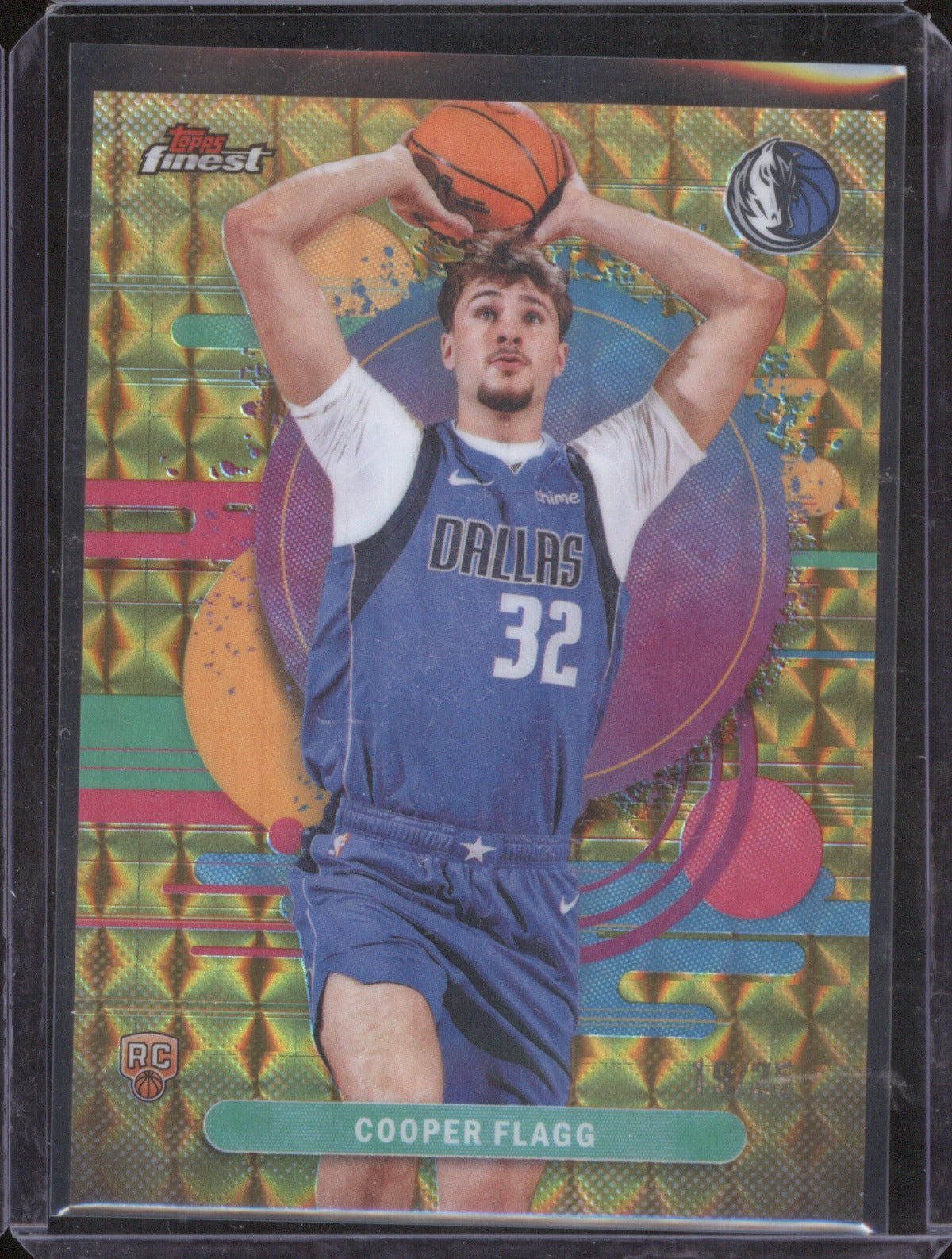 Cooper Flagg 2025-26 Topps Finest 101 Gold Geometric Uncommon /25 RC Rookie