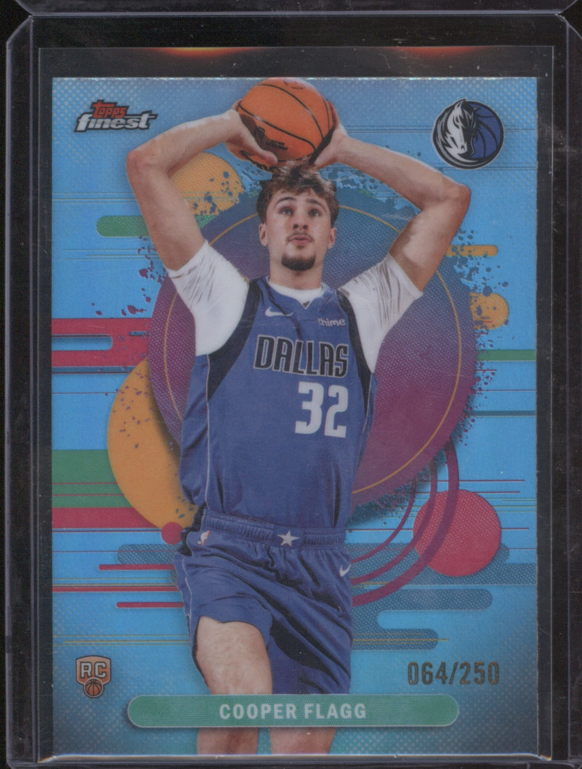 2025-26 Topps Finest Cooper Flagg Sky Blue Refractor Rookie /250