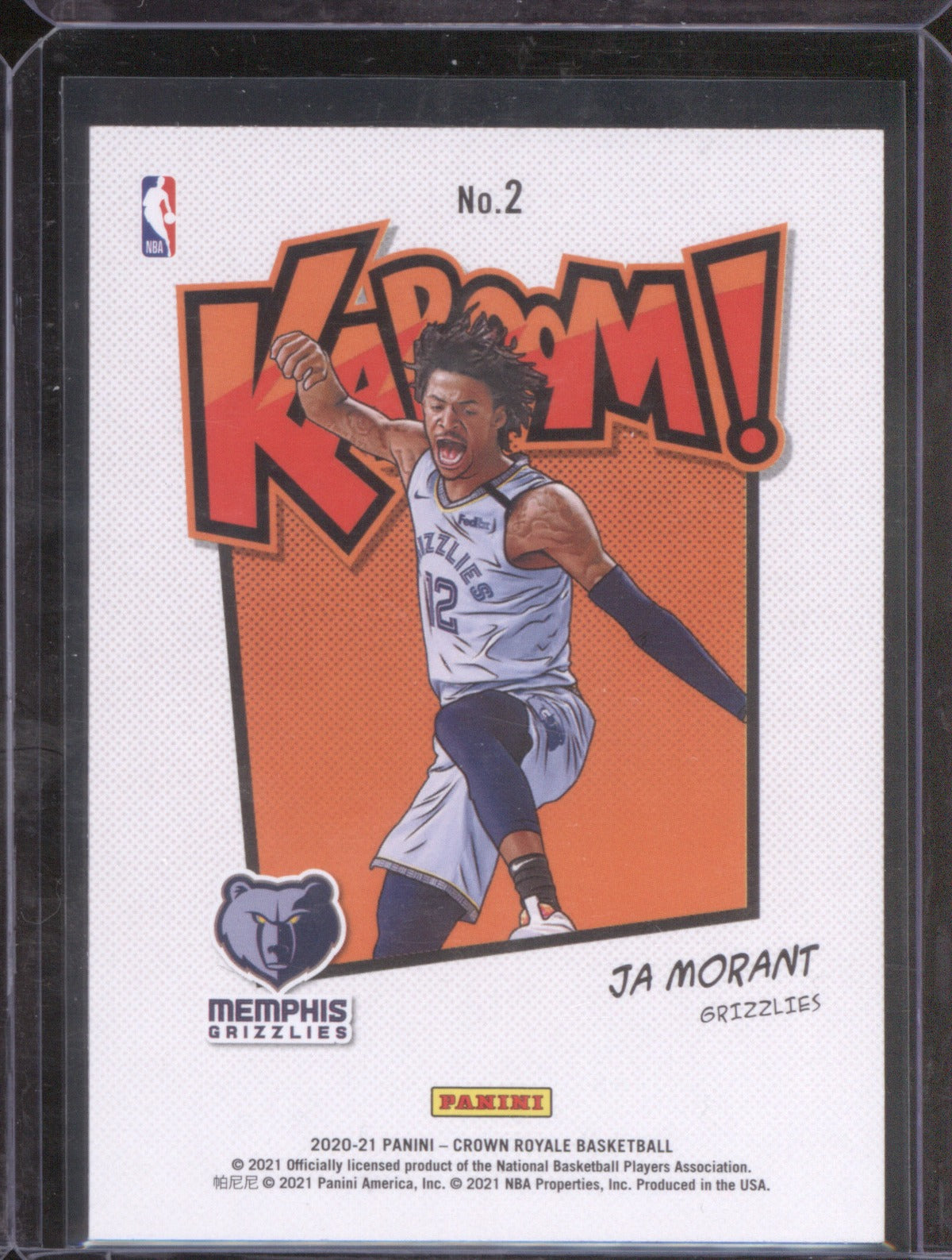 2020-21 Panini Crown Royale Ja Morant Kaboom