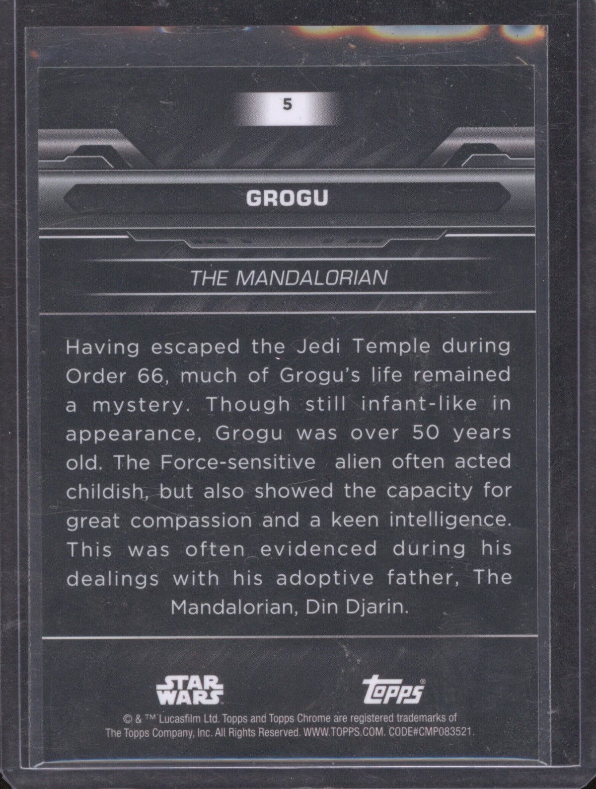 2024 Topps Chrome Star Wars 5 Grogu /75