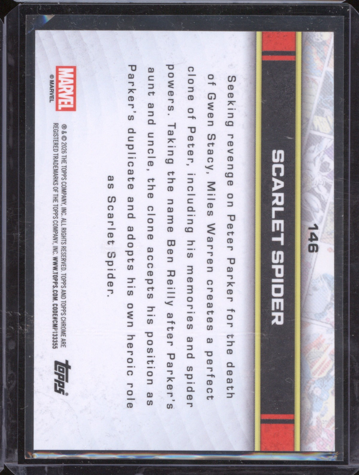 2026 Topps Chrome Marvel 146 Scarlet Spider X-Fractor