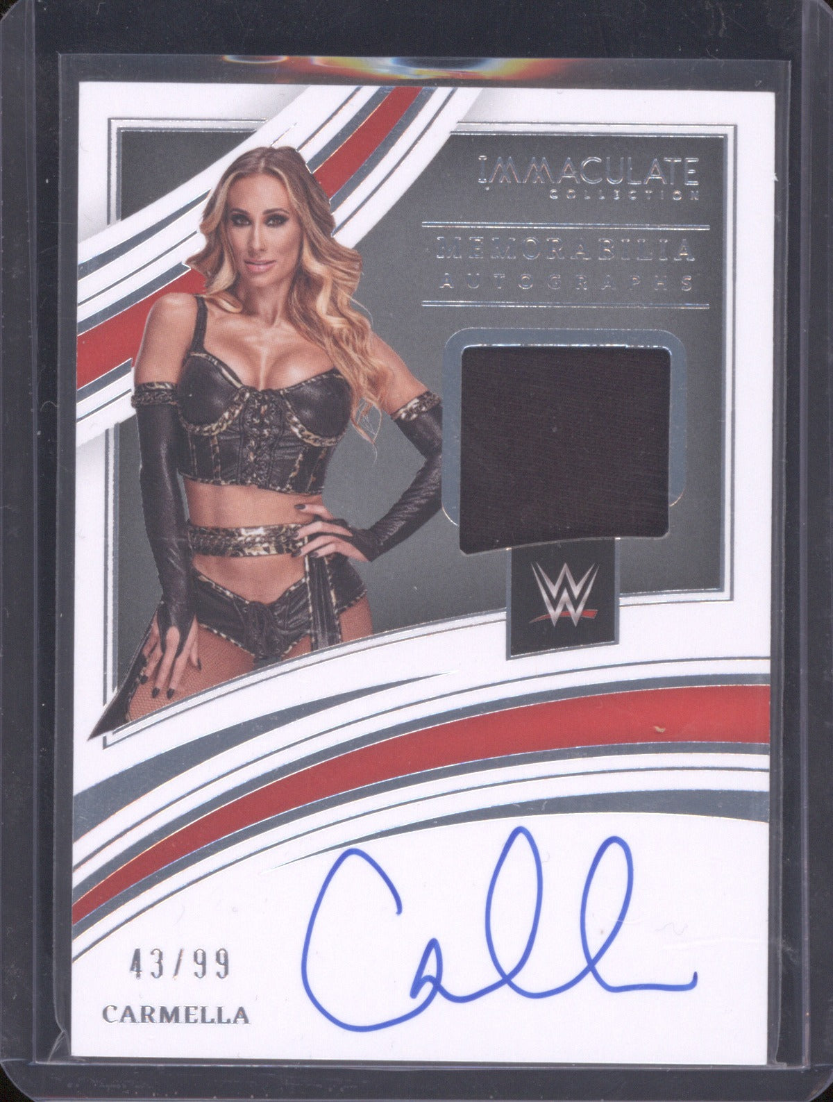 2022Panini Immaculate WWE Carmella Memorabilia Auto Patch /99