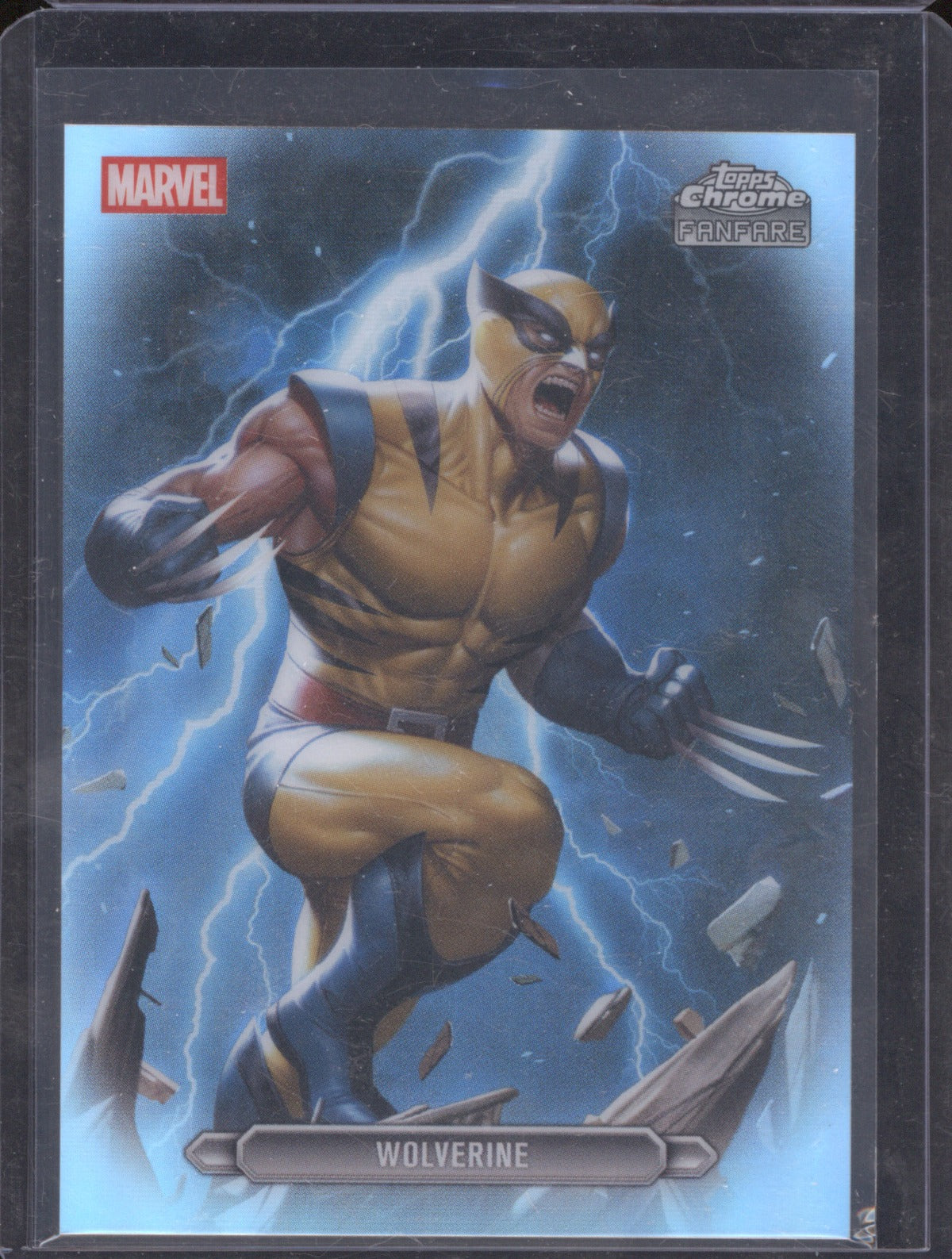 2026 Topps Chrome Marvel FF-49 Wolverine Fanfare Refractor