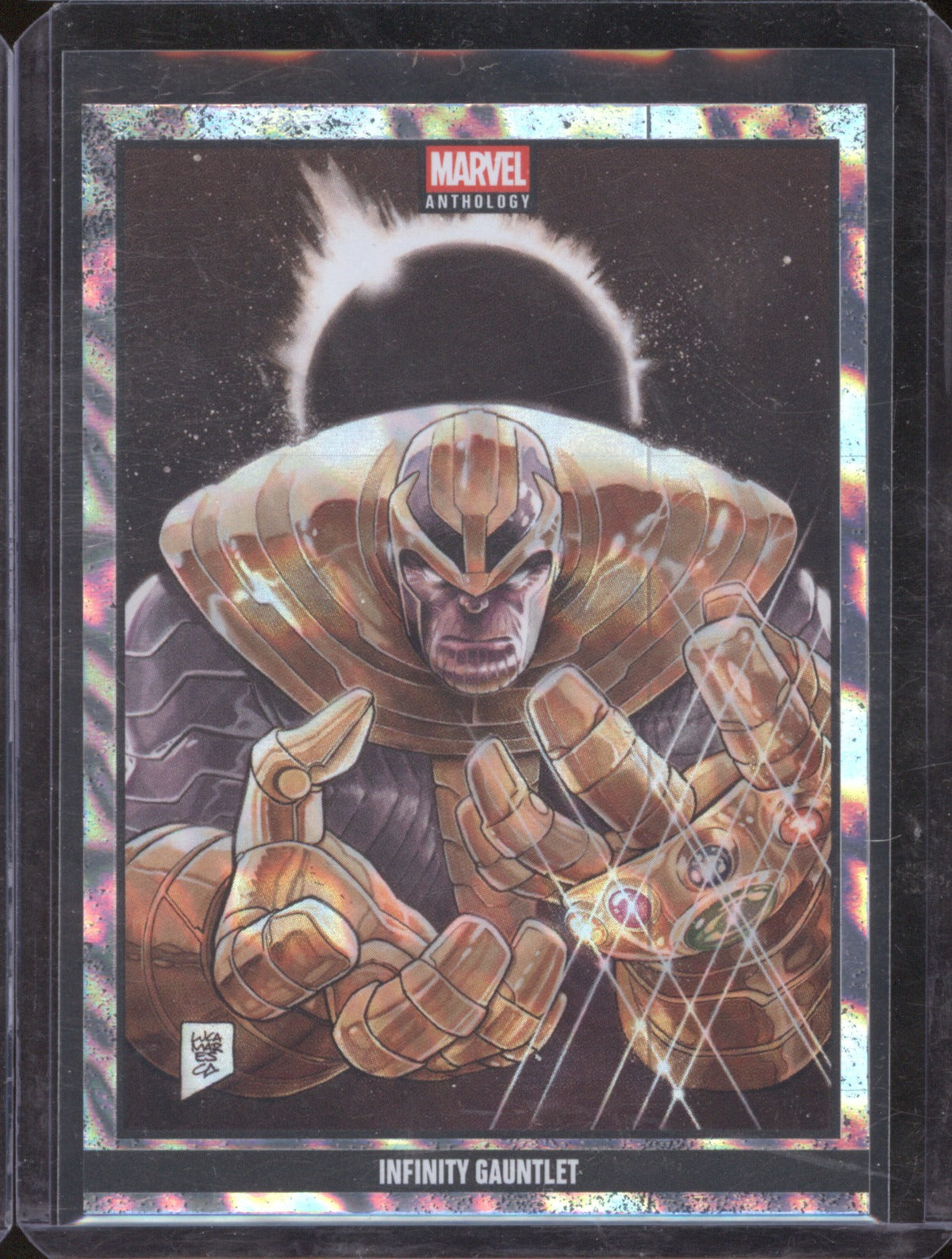 2025 Panini Marvel Anthology 37 Infinity Gauntlet Glitch Holo /500