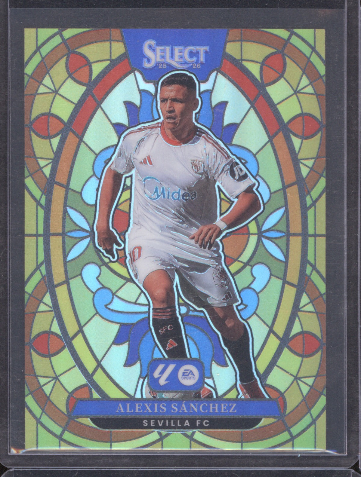 2025-26 Panini Select La Liga Alexis Sanchez Stained Glass SSP #18 Sevilla FC