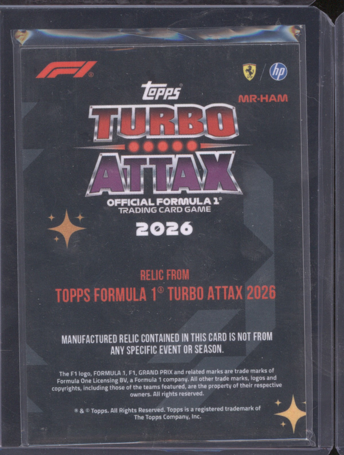 Lewis Hamilton 2026 Topps Turbo Attax #MR-HAM Relic