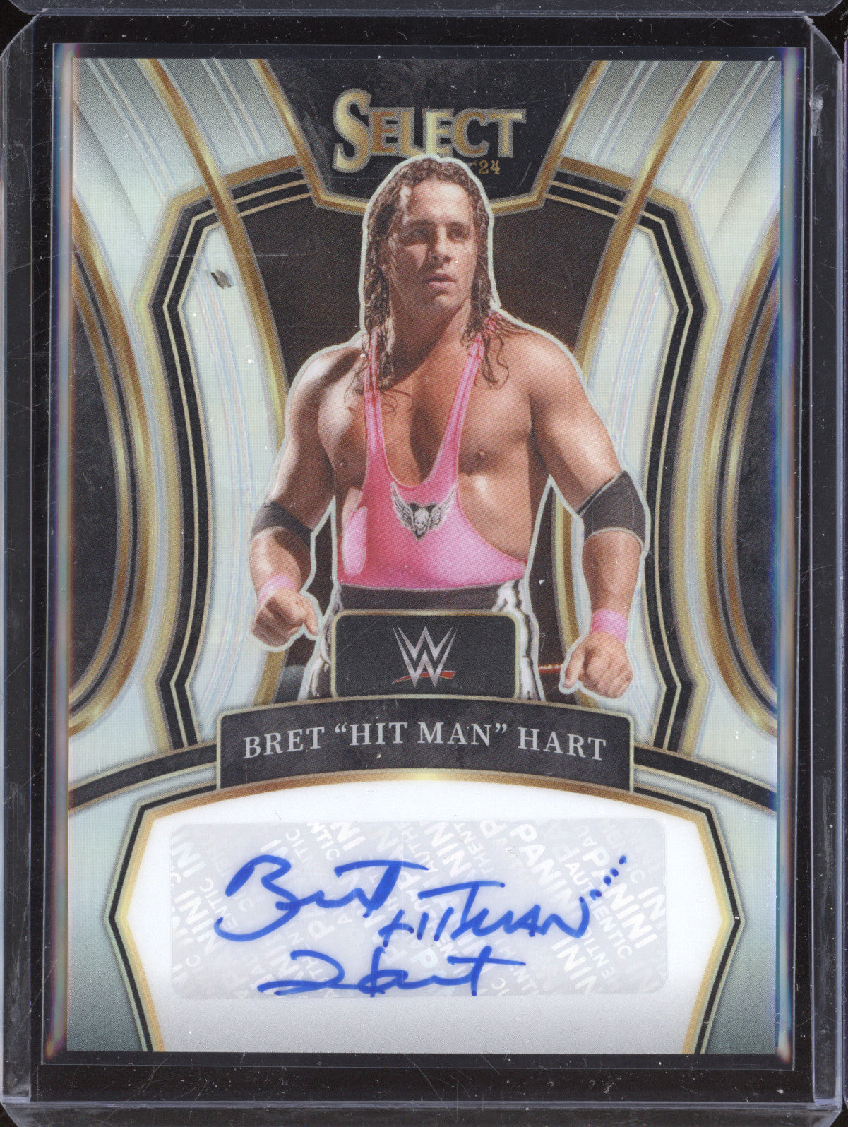 Bret "Hit Man" Hart 2024 Panini Select LS-HMH Legendary Signatures