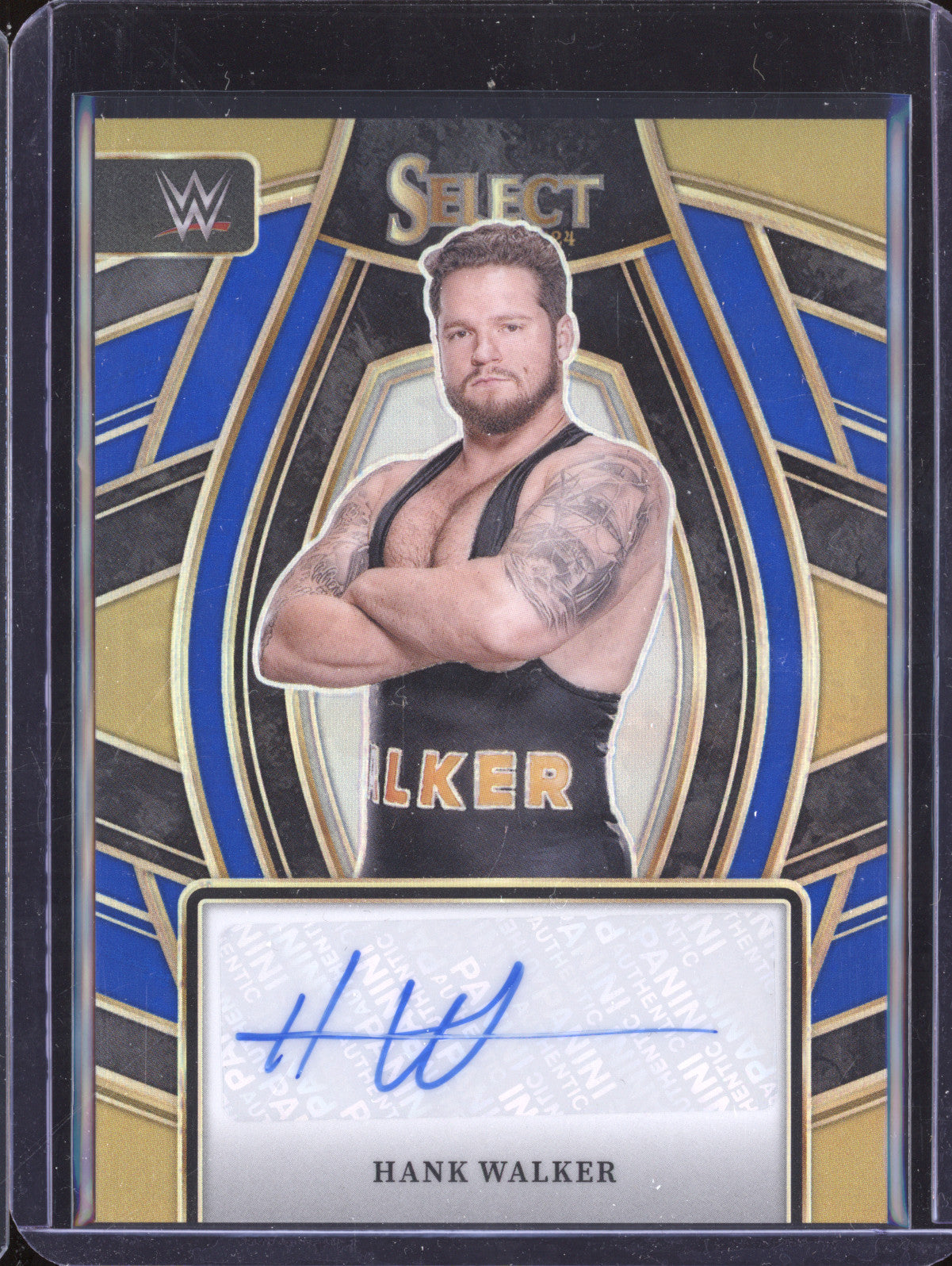 Hank Walker 2024 Panini Select SL-HWL Signature Selections Blue 16/49