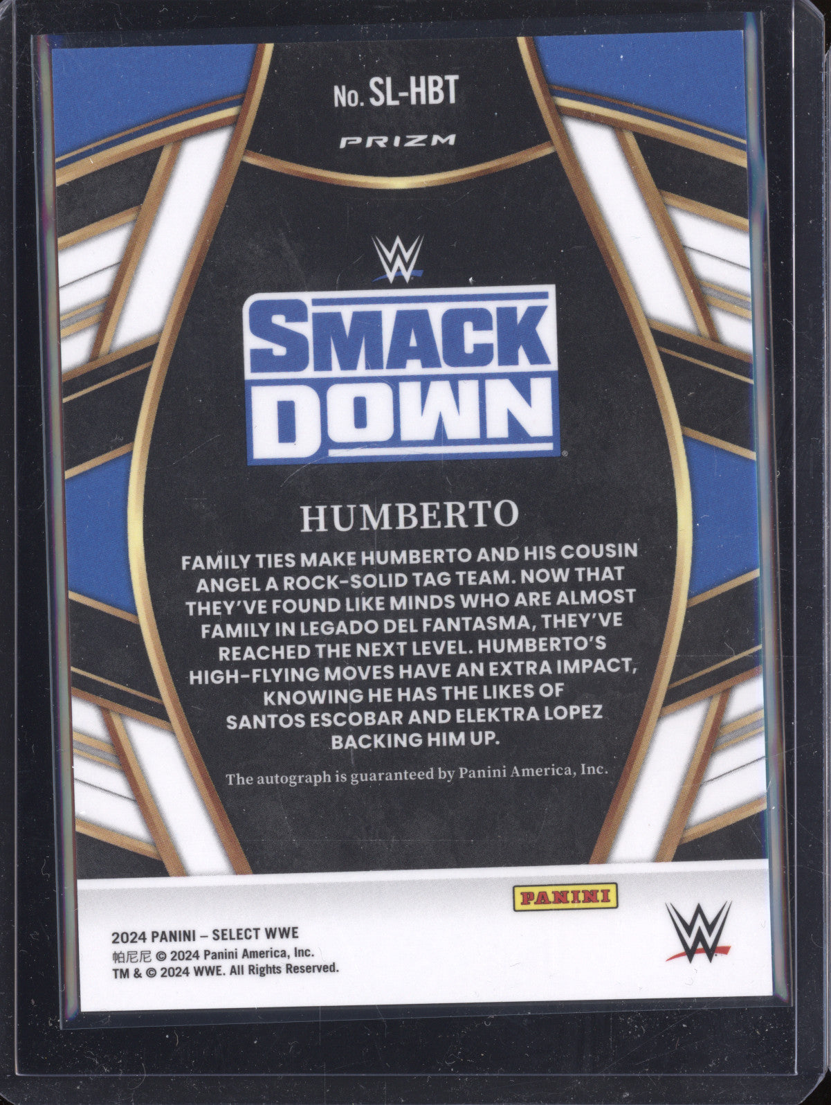 Humberto 2024 Panini Select SL-HBT Signature Selections