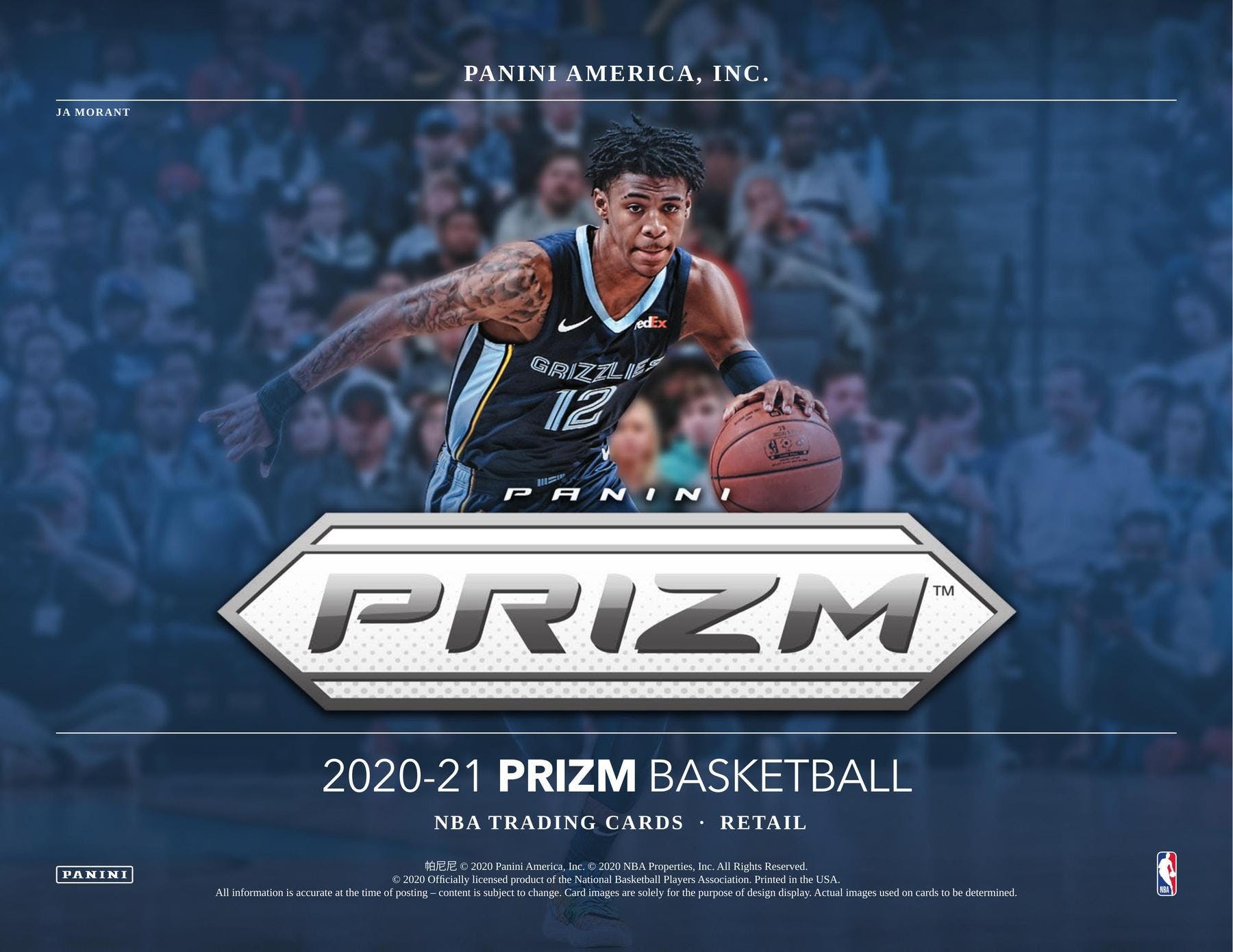 2020-21 Panini Prizm Basketball Retail Box
