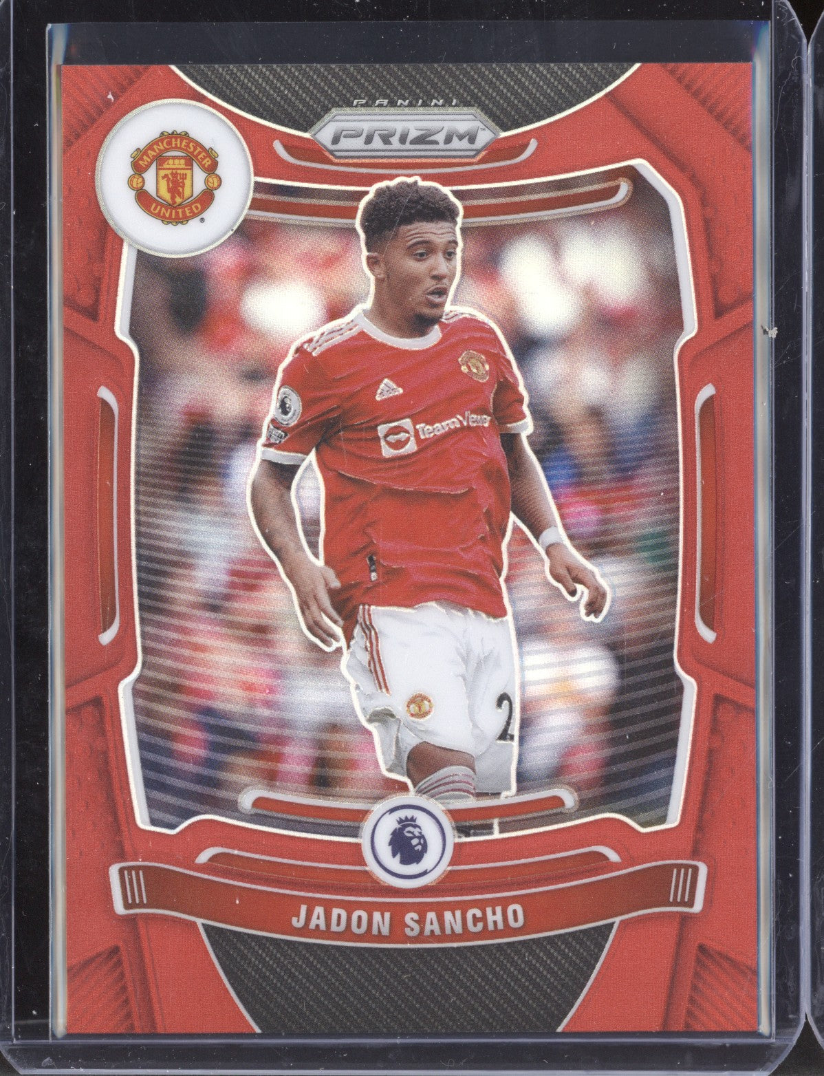 Jadon Sancho 2021-22 Panini Prizm Premier League Red Prizm 41/199