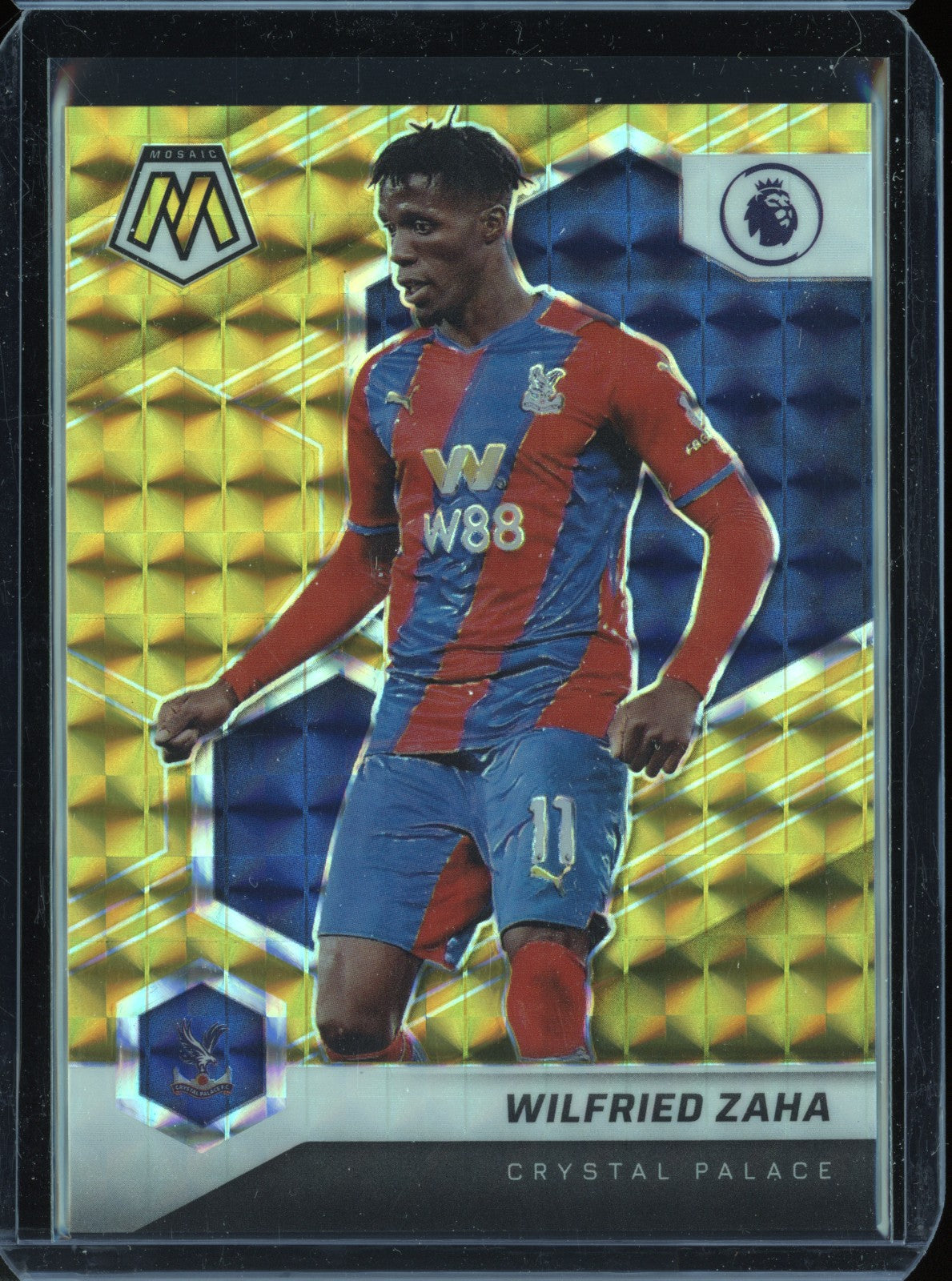 Wilfried Zaha 2021-22 Panini Mosaic PL Gold Mosaic 7/10